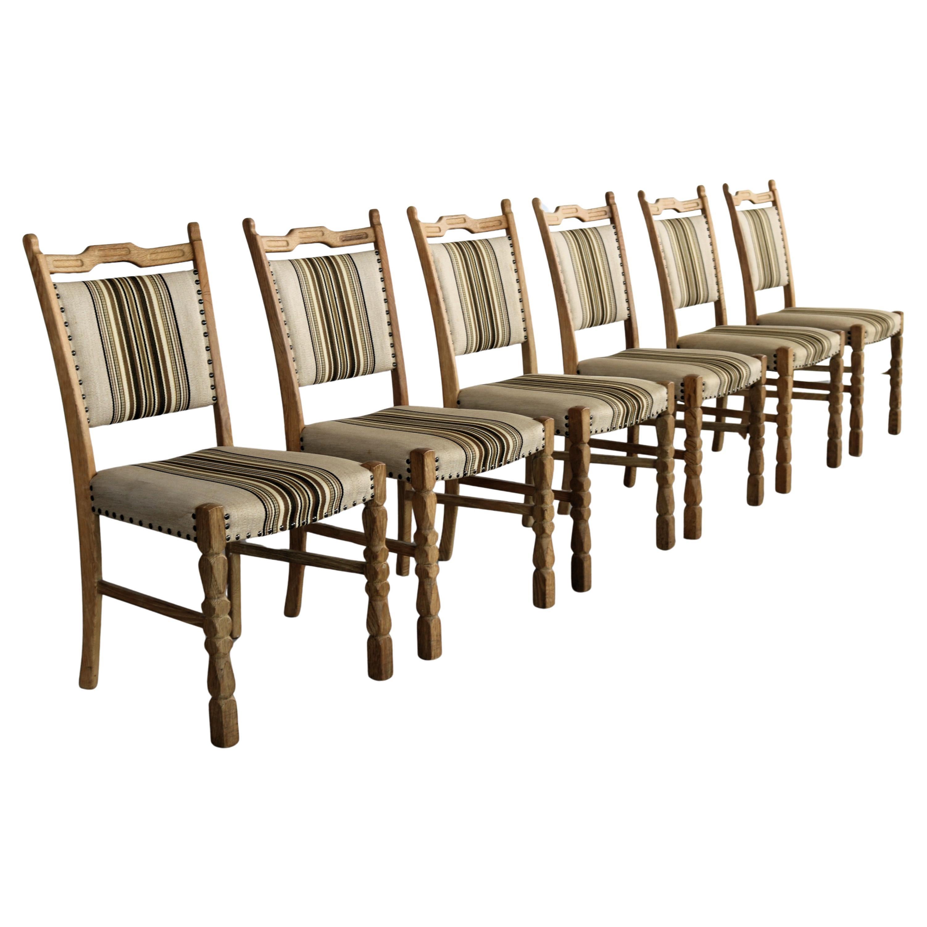 brutalist dining chairs  vintage chairs  1960s  oak