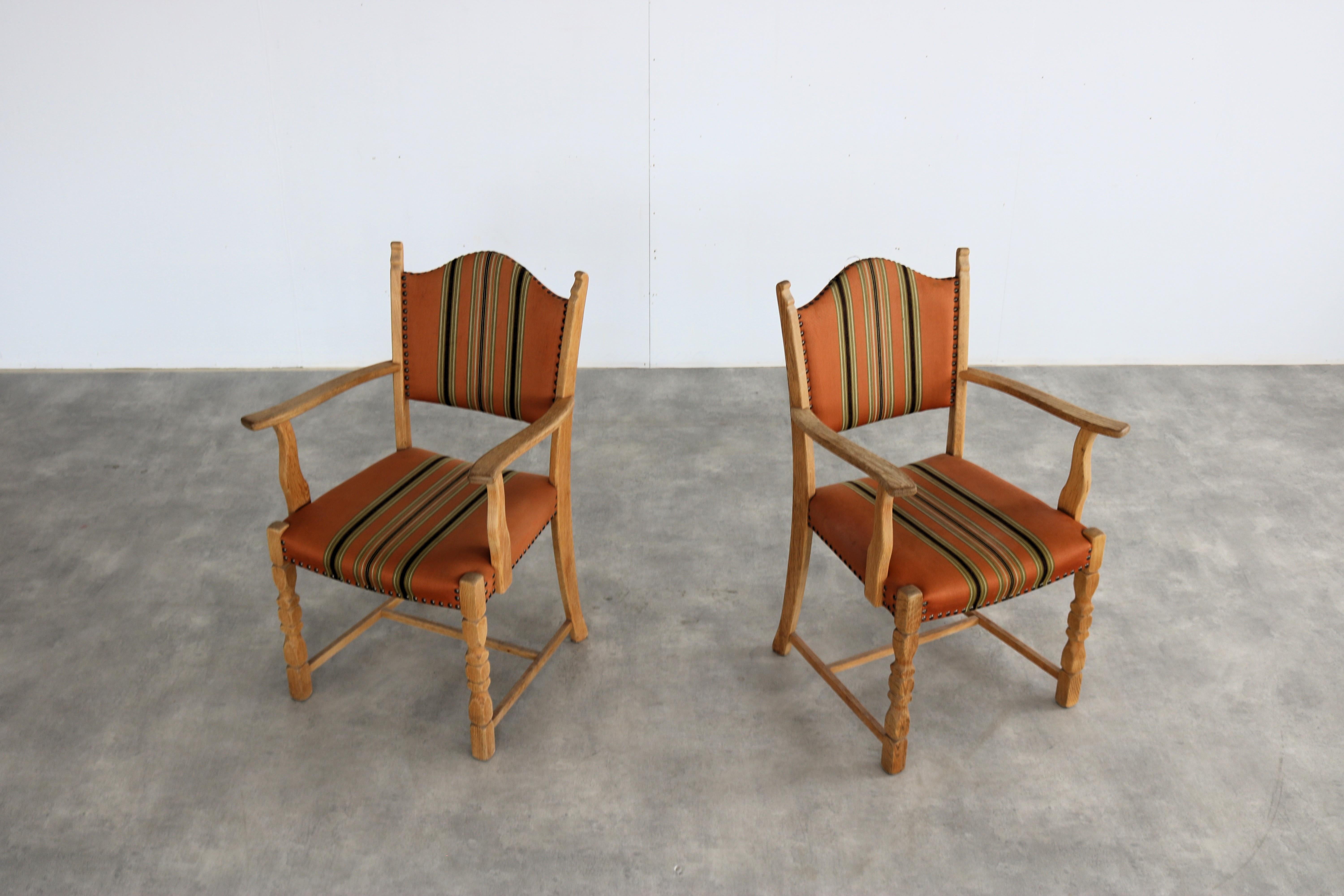 brutalist dining chairs  vintage chairs  Danish For Sale 5