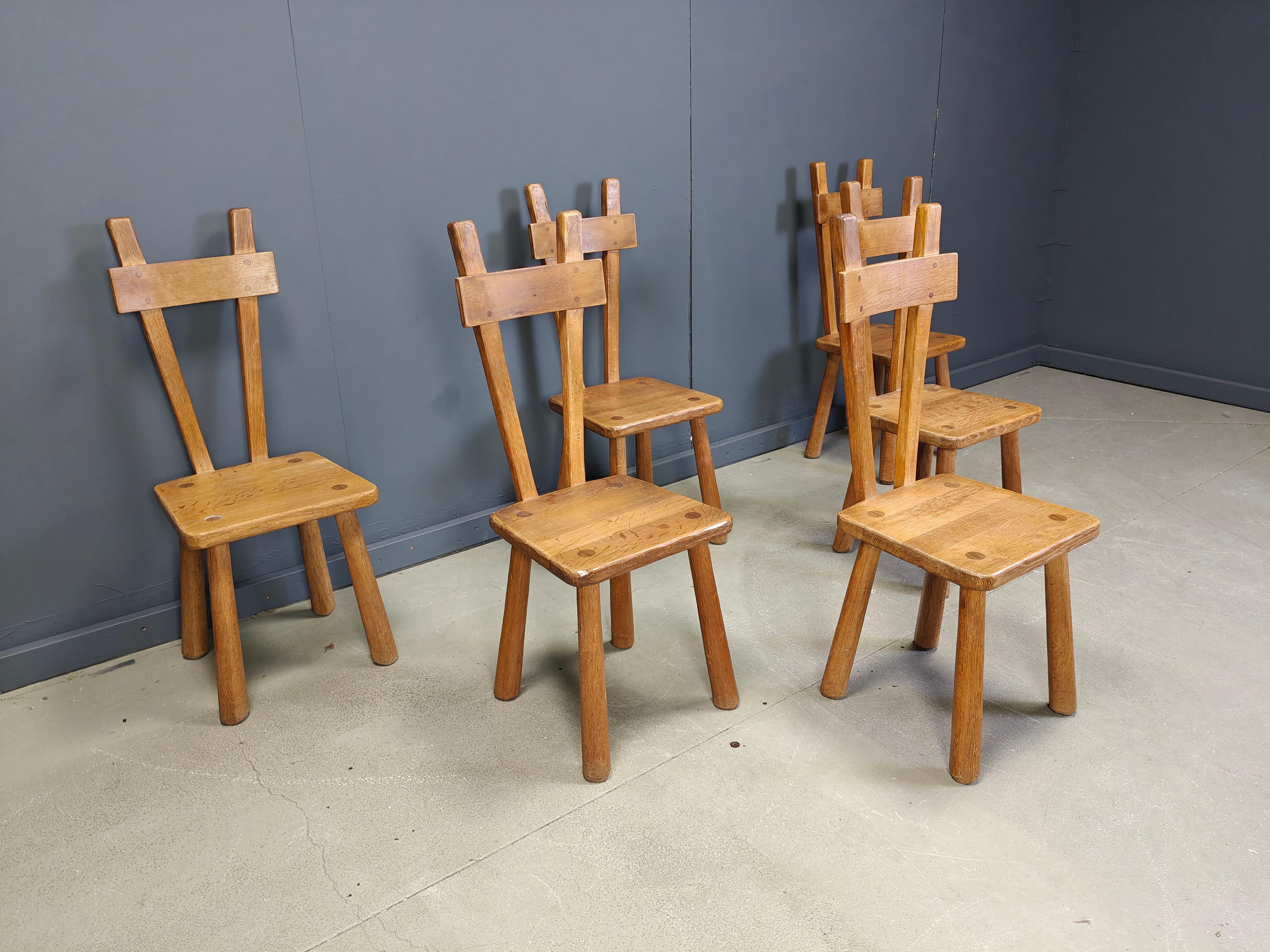 Quercia Set da pranzo brutalista, anni '60 in vendita