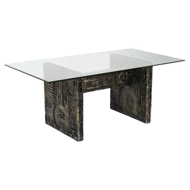 Brutalist Dining Table by Adrian Pearsall c. 1960 For Sale