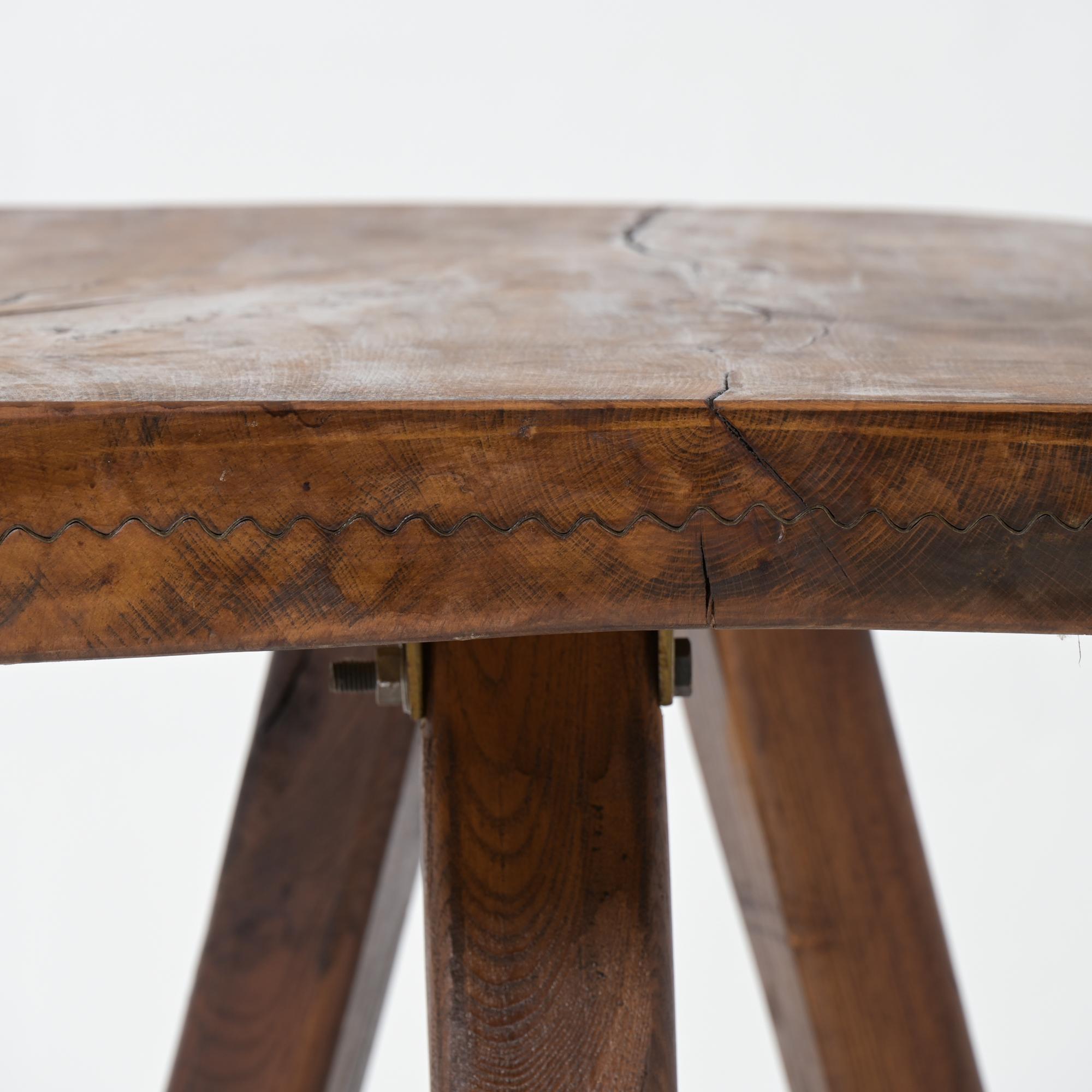 Brutalist Dining Table by Mobichalet For Sale 5