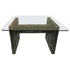 Brutalist Dining Table Desk, Adrian Pearsall