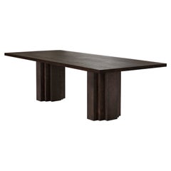 Brutalist Dining Table in Solid Oak - Brut by Mokko