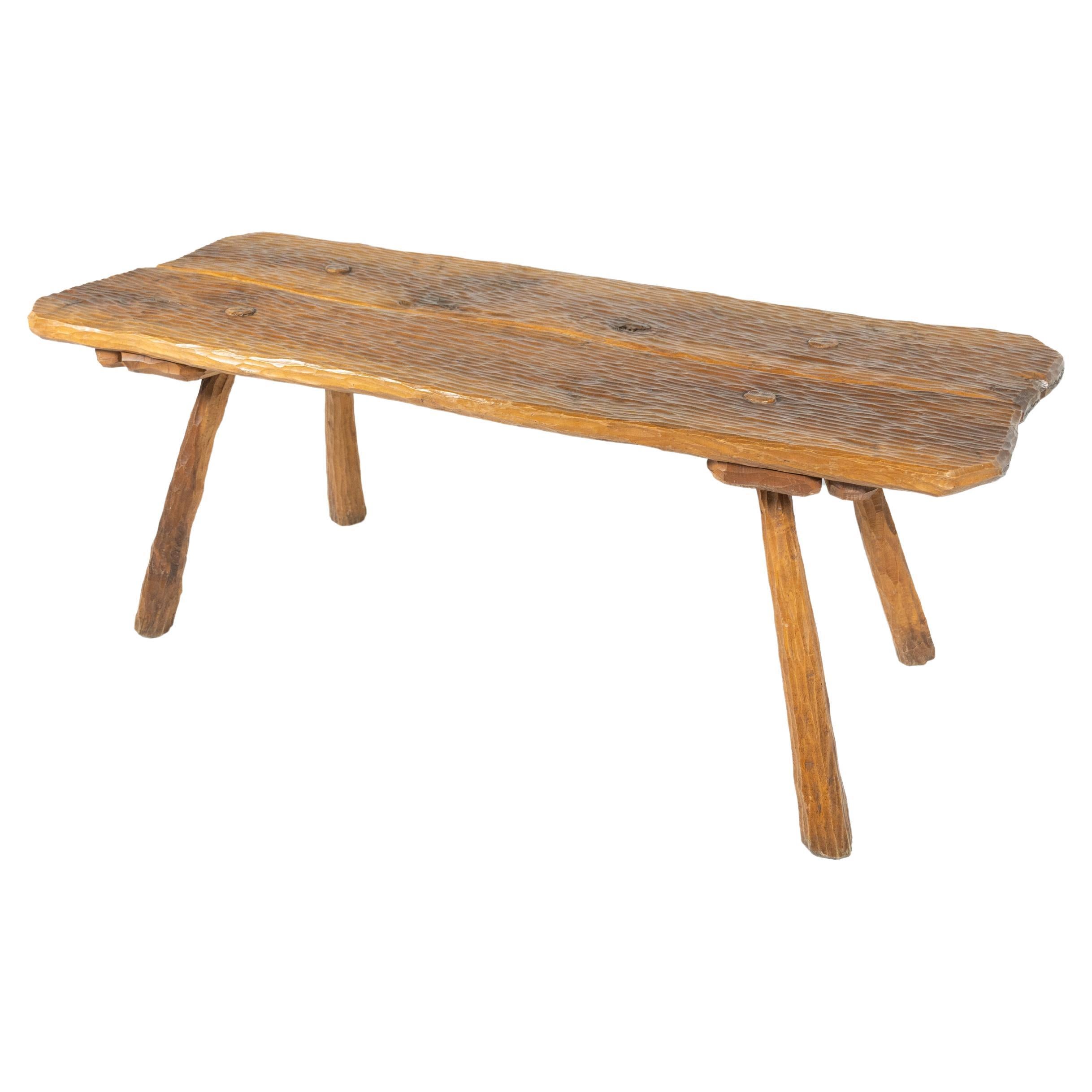 Brutalist Dining Table, Italy, 1970s For Sale