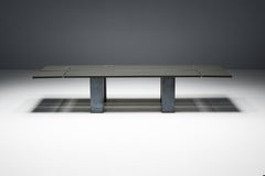 Brutalist Dining Table with Stone Base, Belgium, 1970s