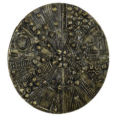 Brutalist  "Disc" Hanging Dry Bar by Adrian Pearsall for Craft Associates