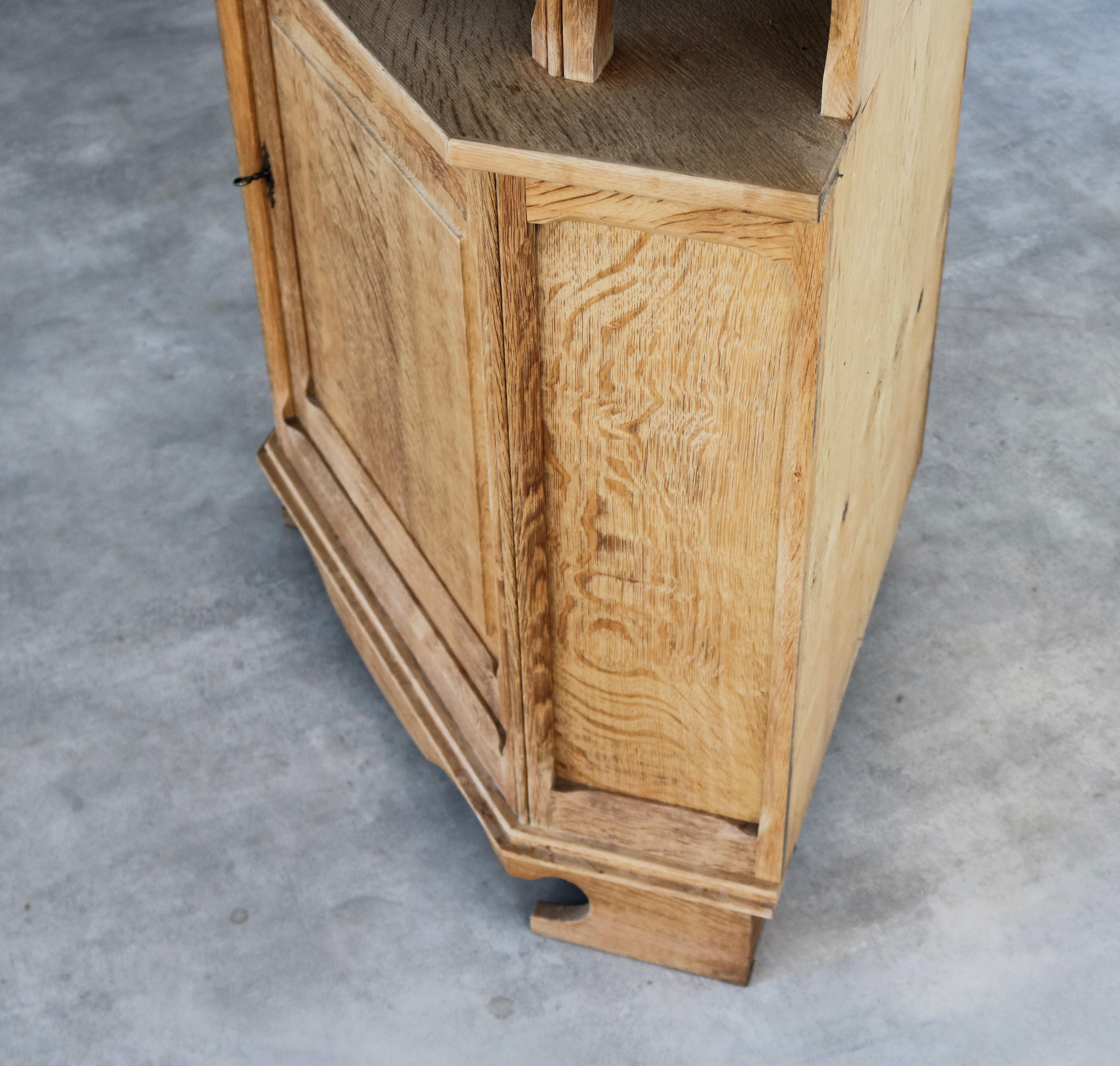 Brutalist display cabinet  corner cabinet  1960s  Danish For Sale 5