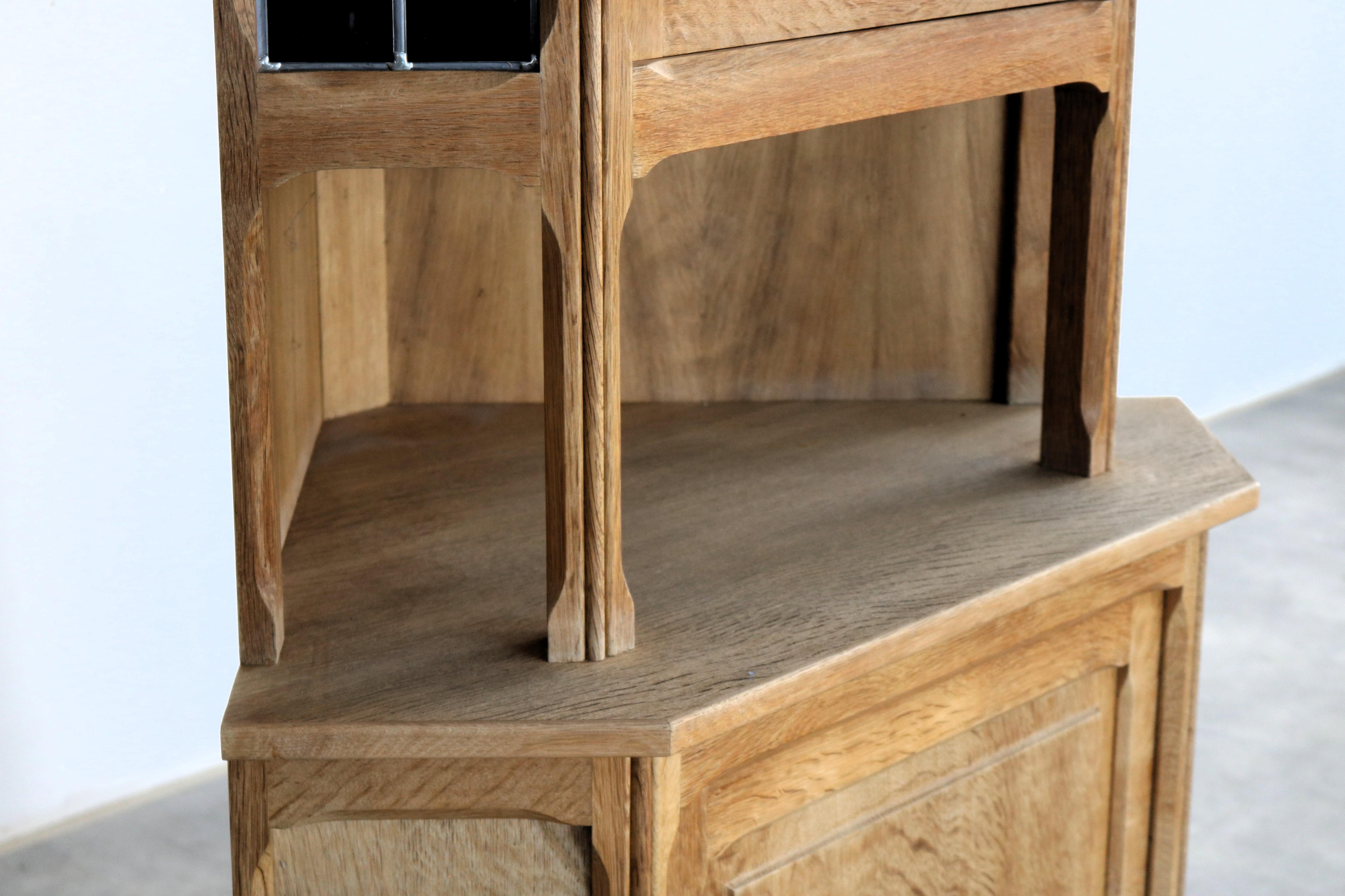 Brutalist display cabinet  corner cabinet  1960s  Danish For Sale 7
