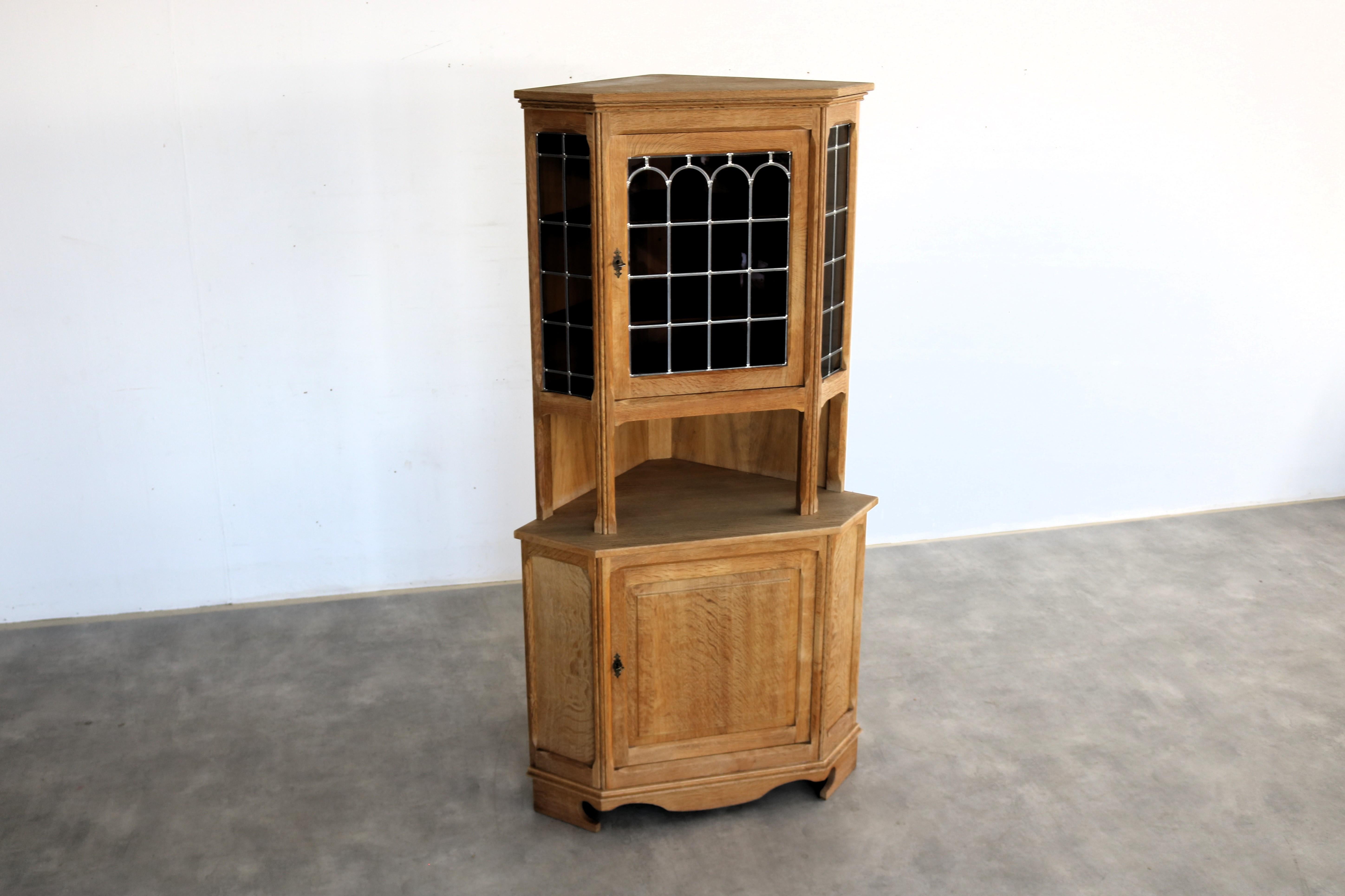 Brutalist display cabinet  corner cabinet  1960s  Danish For Sale 8