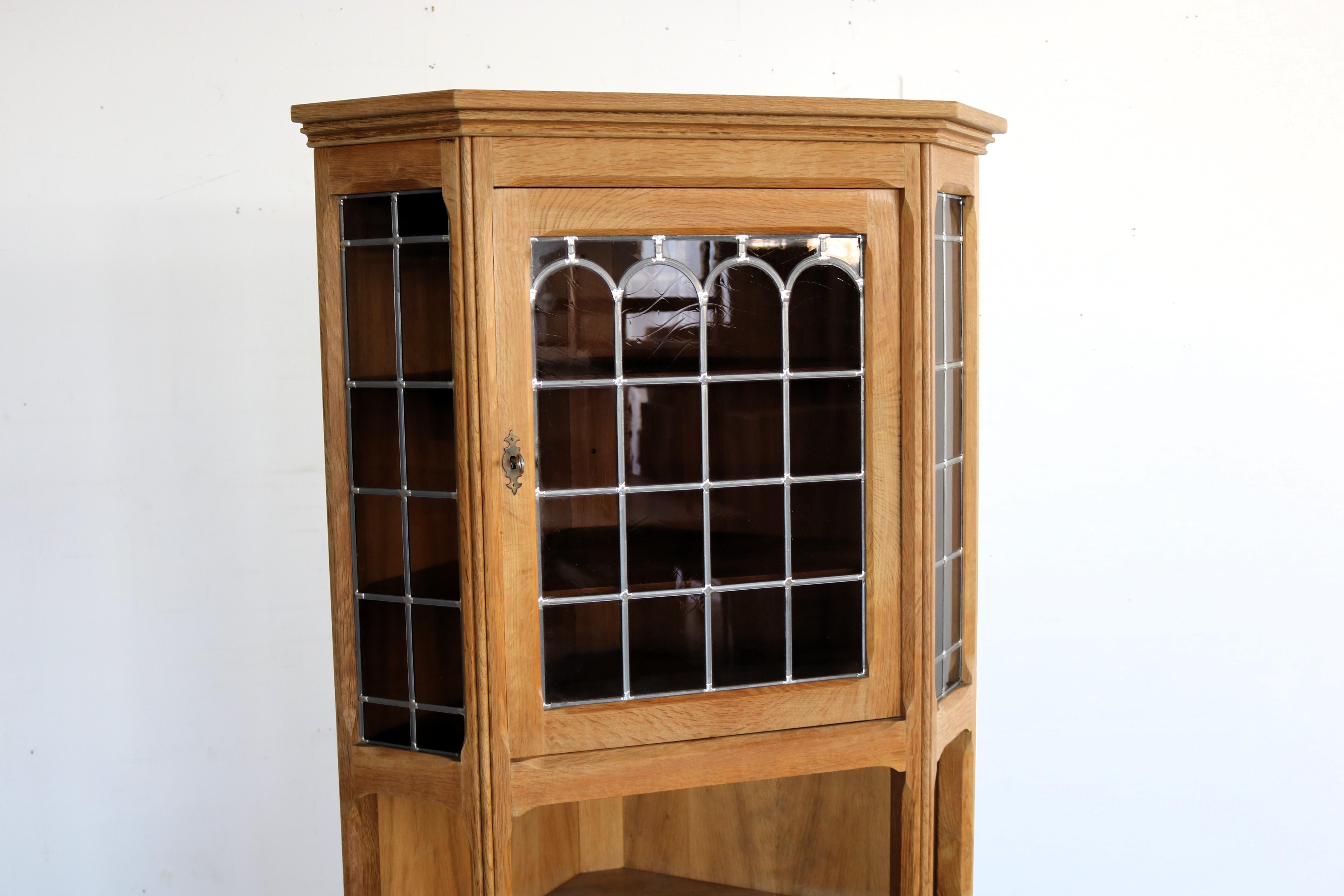 Brutalist display cabinet  corner cabinet  1960s  Danish For Sale 2