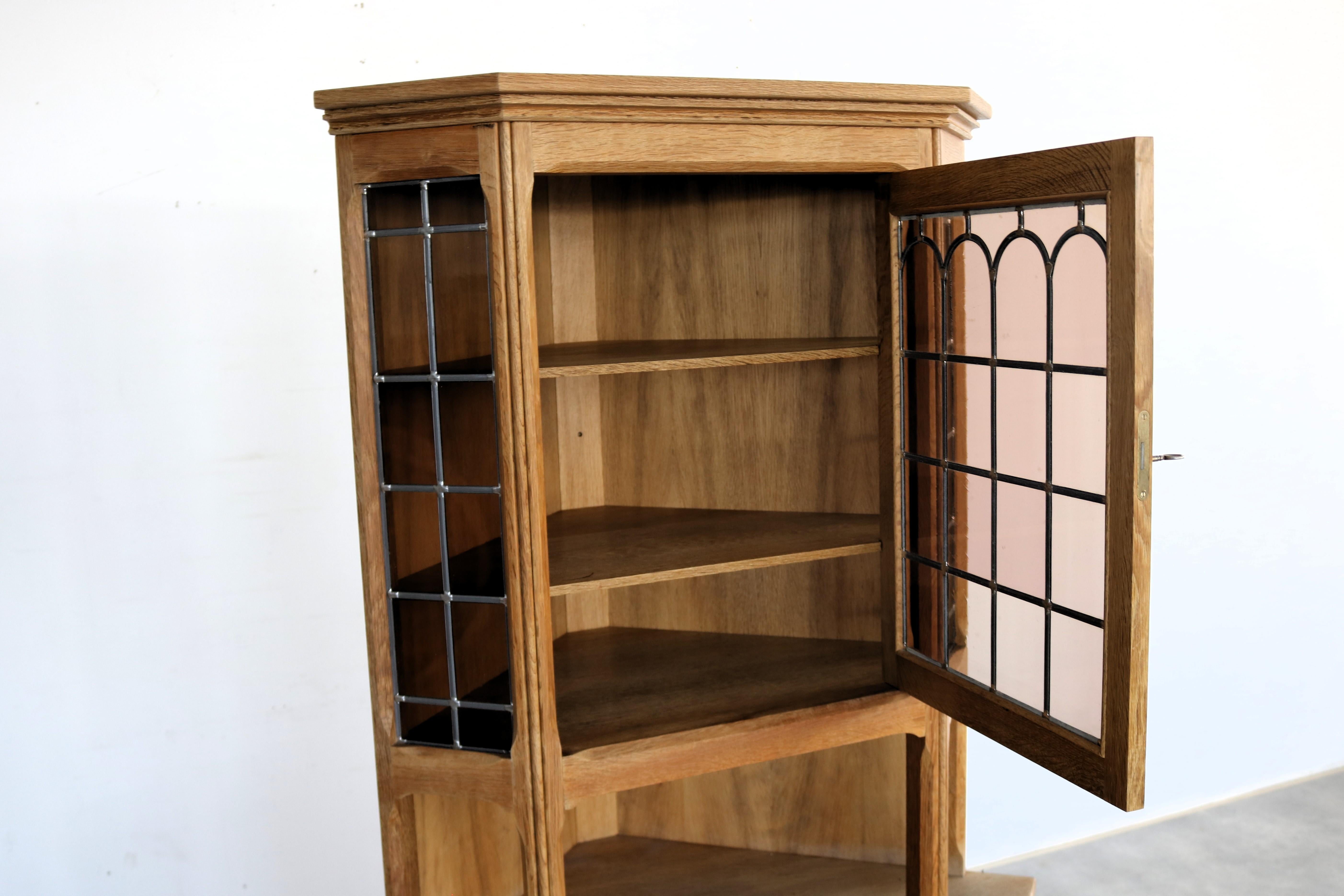 Brutalist display cabinet  corner cabinet  1960s  Danish For Sale 3