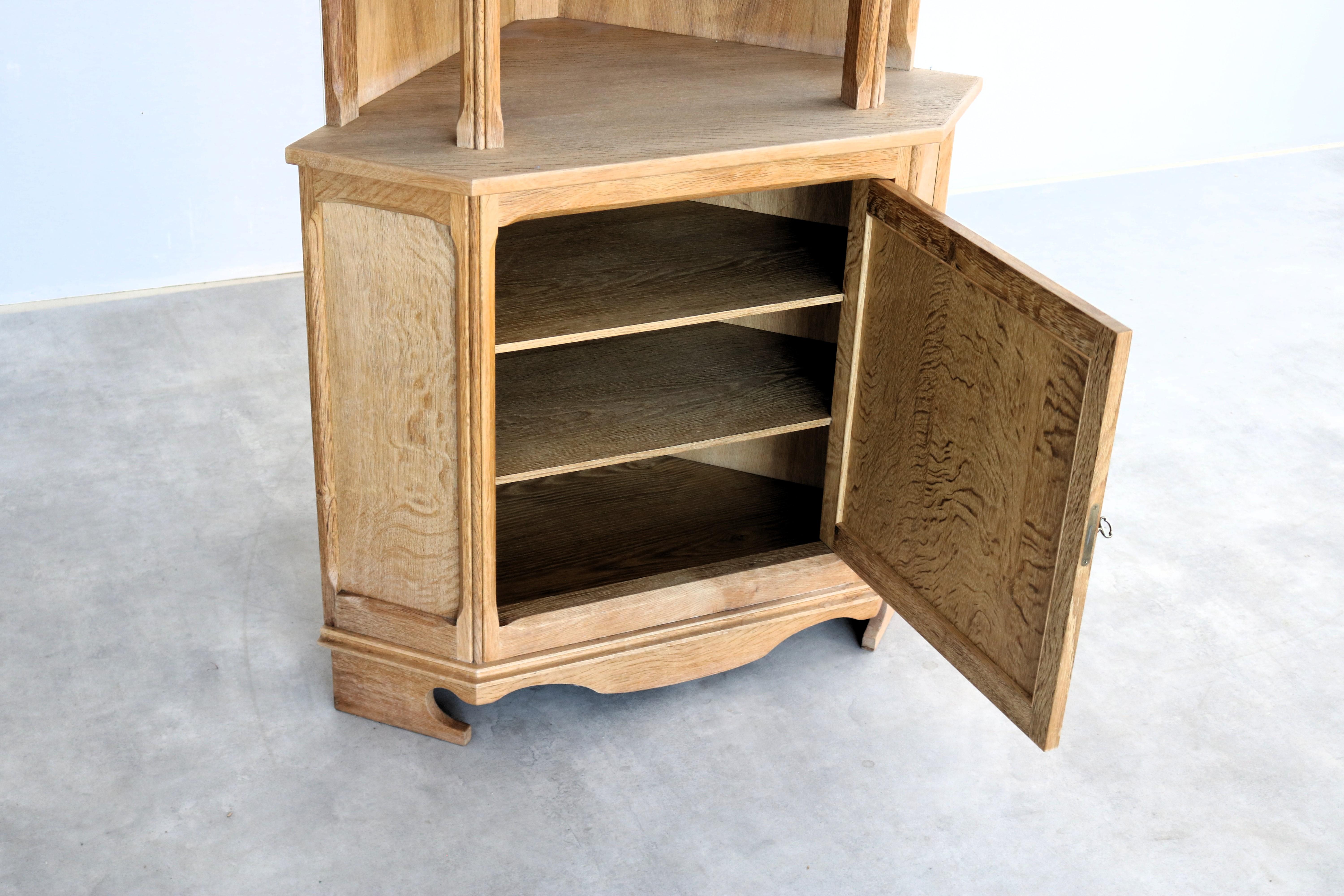 Brutalist display cabinet  corner cabinet  1960s  Danish For Sale 4