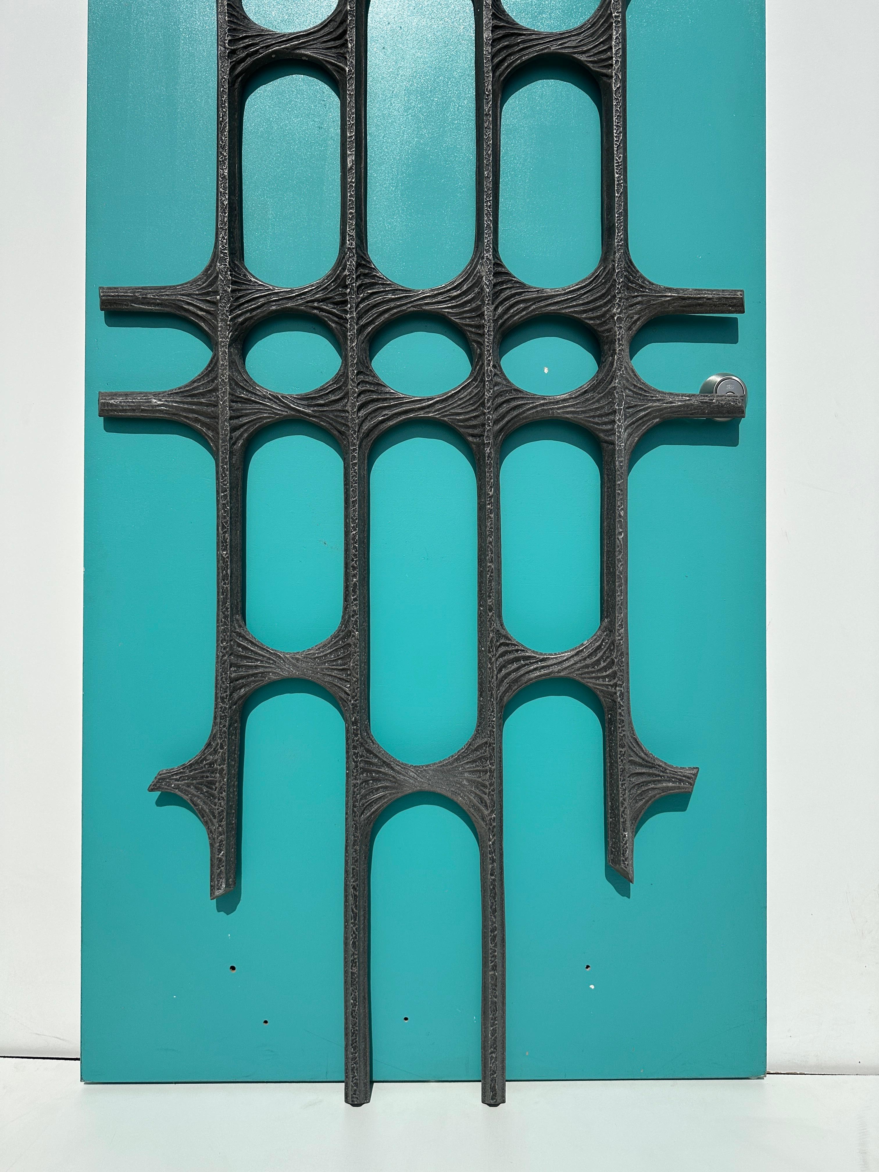 Belgian Brutalist Door Panel or Wall Decoration For Sale