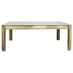 Brutalist Dutch Cast Brass T09 Embassy Coffee Table by Peter Ghyczy, 1970s