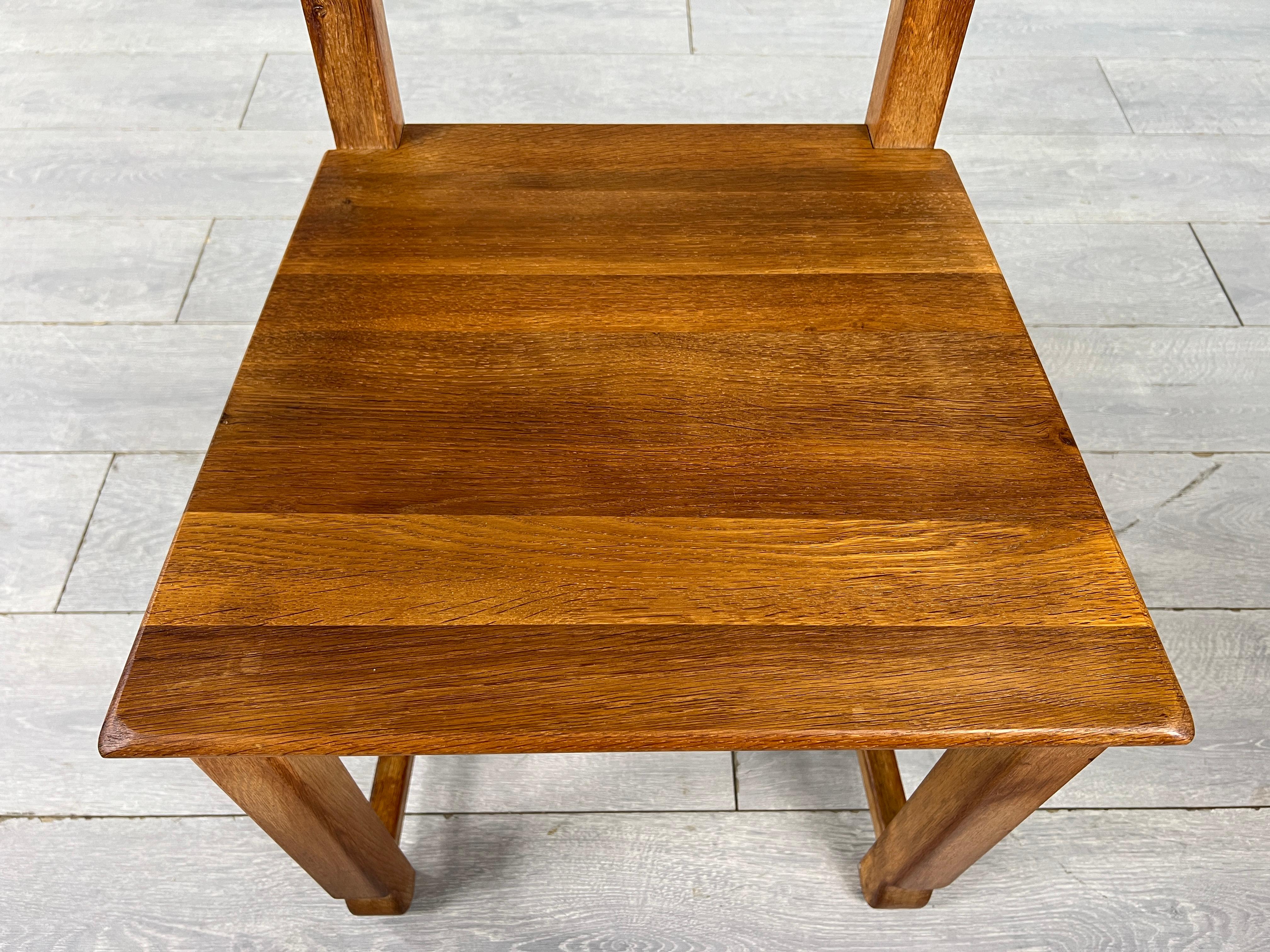Brutalist Dutch Ladder Back Dining Chairs - 6er Set im Angebot 2