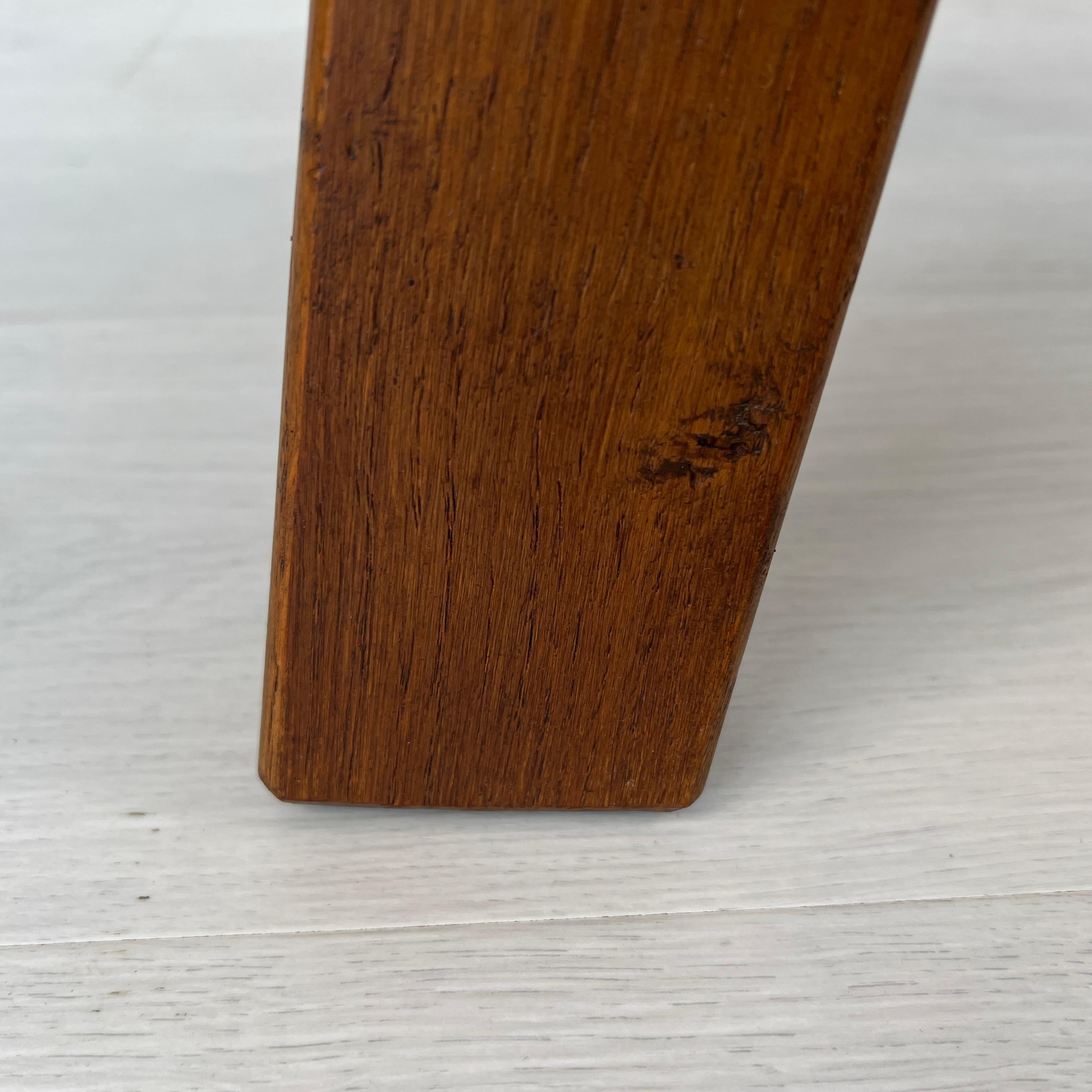 Brutalist Dutch Oak Coffee Table For Sale 4