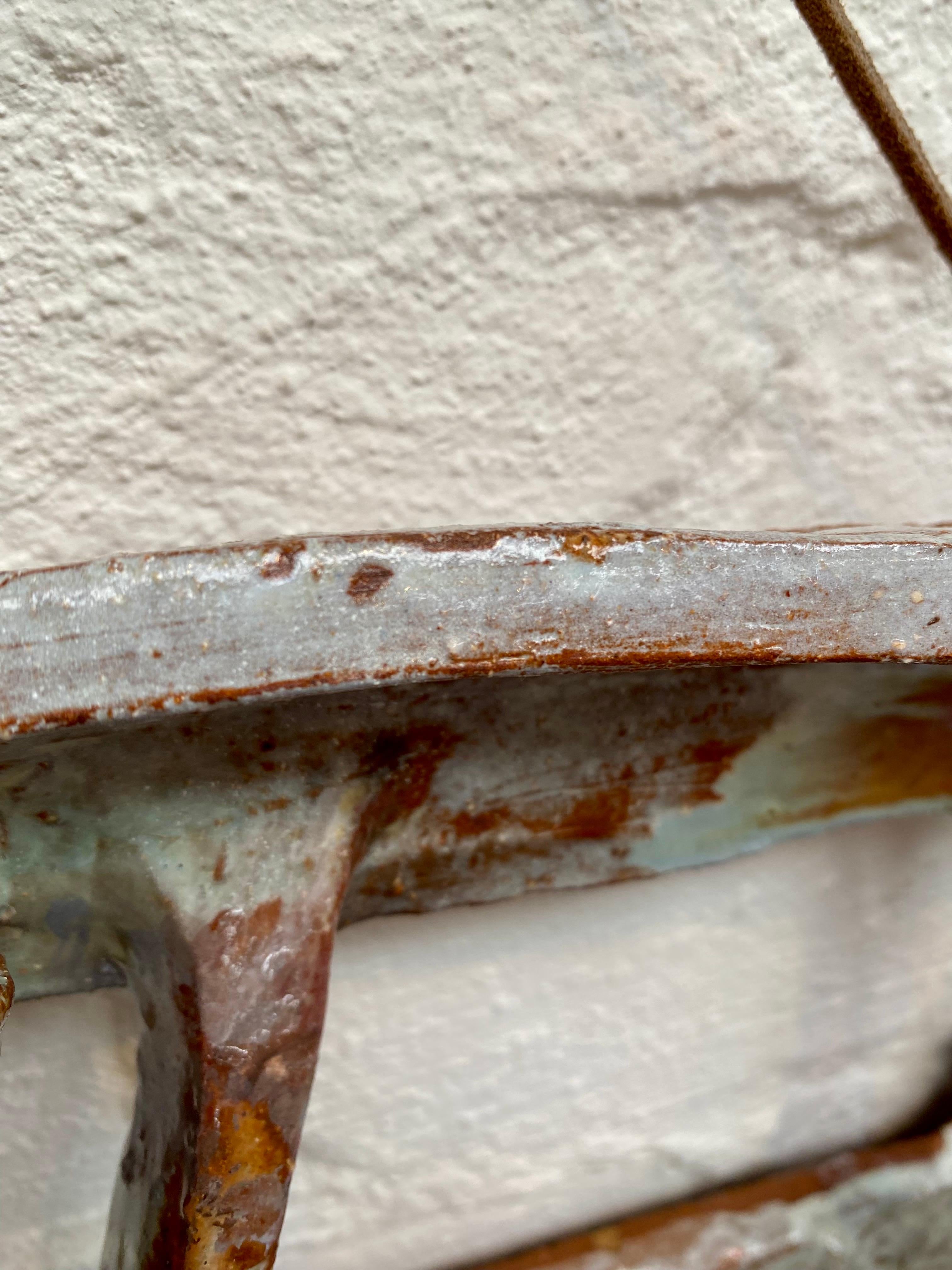 Brutalist Earthenware Slab Wall Hanging Sculpture 1970s After Peter Voulkos For Sale 7