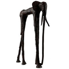 Brutalist Elephant Sculpture in Wrought Iron, France, 1970s, Unknown Author