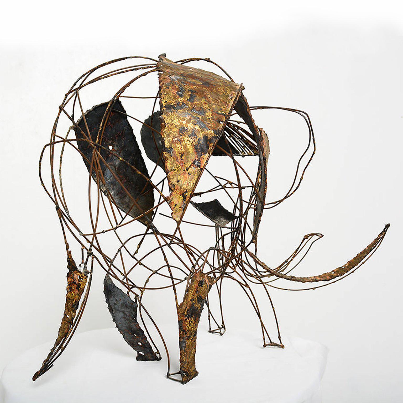 American Brutalist Elephant Sculpture John Jagger