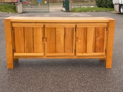 Brutalistisches Ulmenholz-Buffet von Maison Monopoly