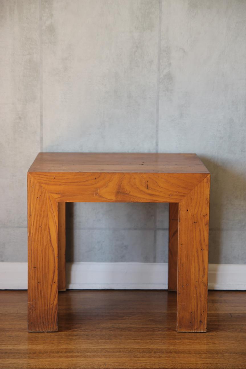 Gorgeous Brutalist Modern Strict Line End Table.
Perfect as a single table on it s own. 

