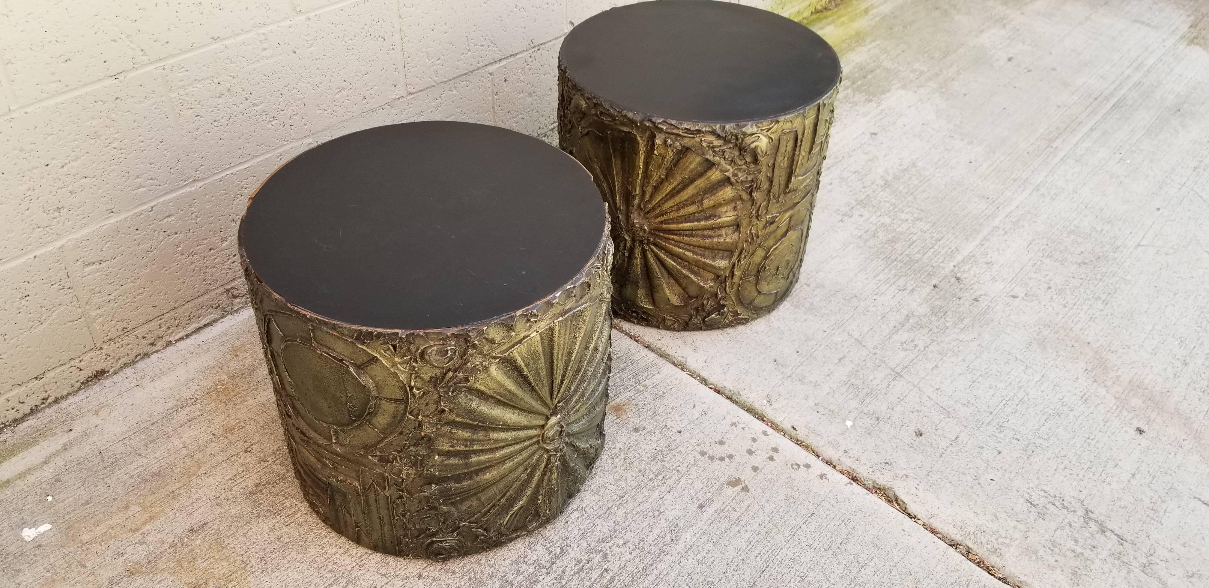 American Brutalist End Tables by Adrian Pearsall