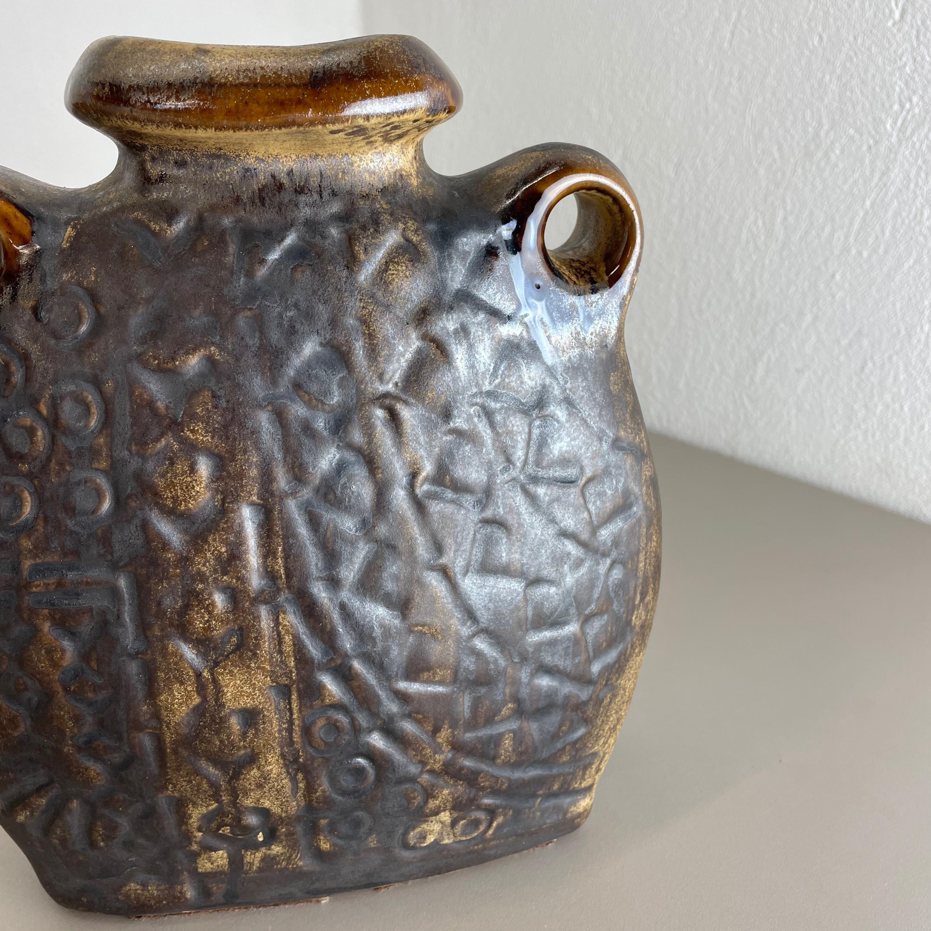 Brutalist Fat Lava Ceramic Vase Heinz Siery Carstens Tönnieshof, Germany, 1970s For Sale 10