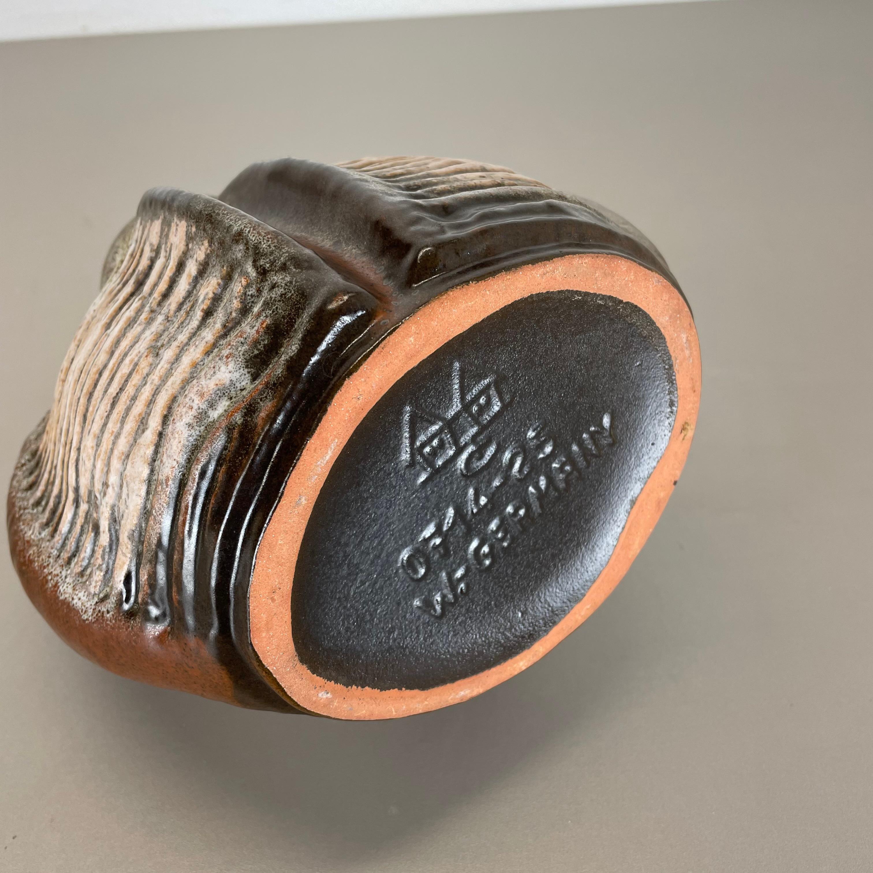 Brutalist Fat Lava Ceramic Vase Heinz Siery Carstens Tönnieshof, Germany, 1970s 10
