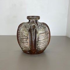 Brutalist Fat Lava Ceramic Vase Heinz Siery Carstens Tönnieshof, Germany, 1970s
