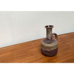 Brutalist Fat Lava Pottery Vase from Ruscha, West Germany, 1960s