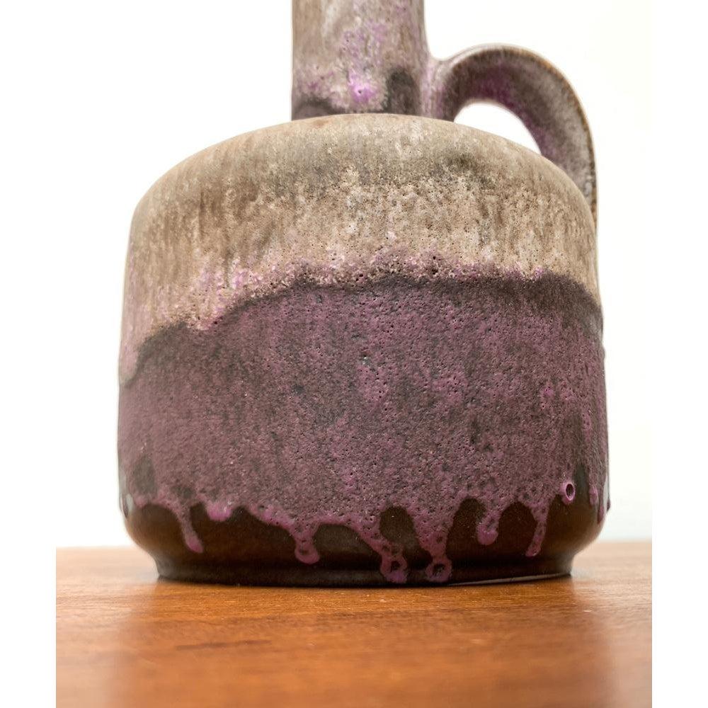 20th Century Brutalist Fat Lava Pottery Vase from Ruscha, West Germany, 1960s For Sale