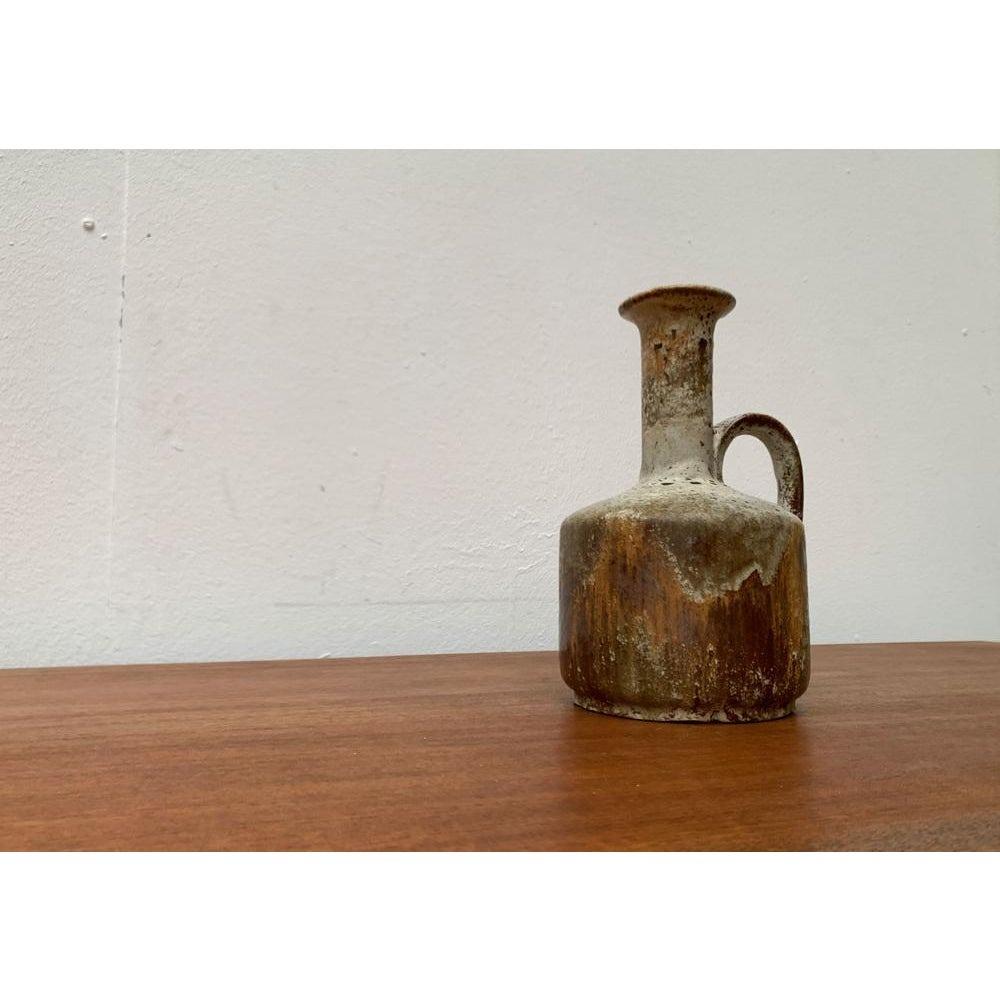 Brutalist Fat Lava Pottery Vase, West Germany, 1960s For Sale 5