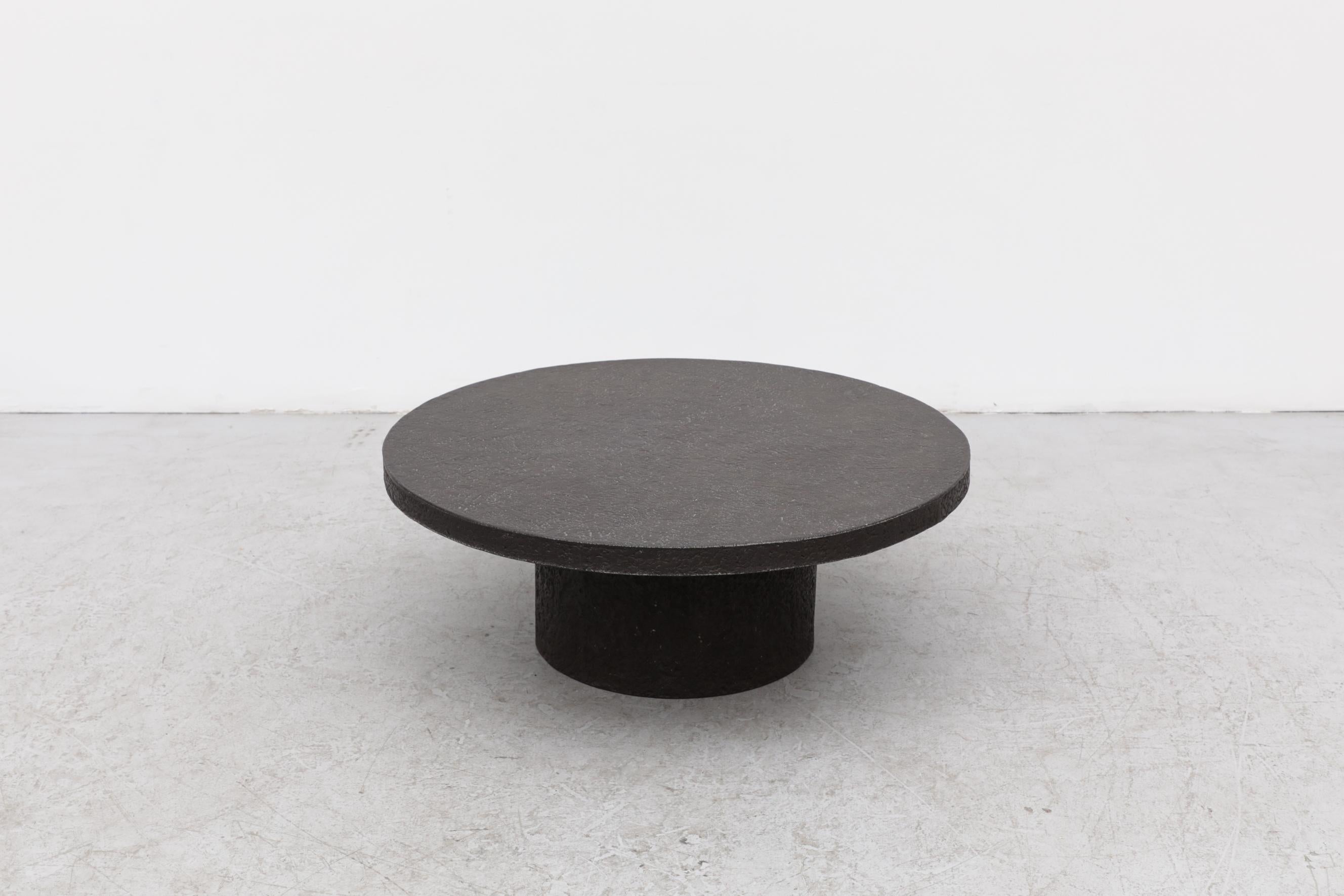 stone pedestal coffee table