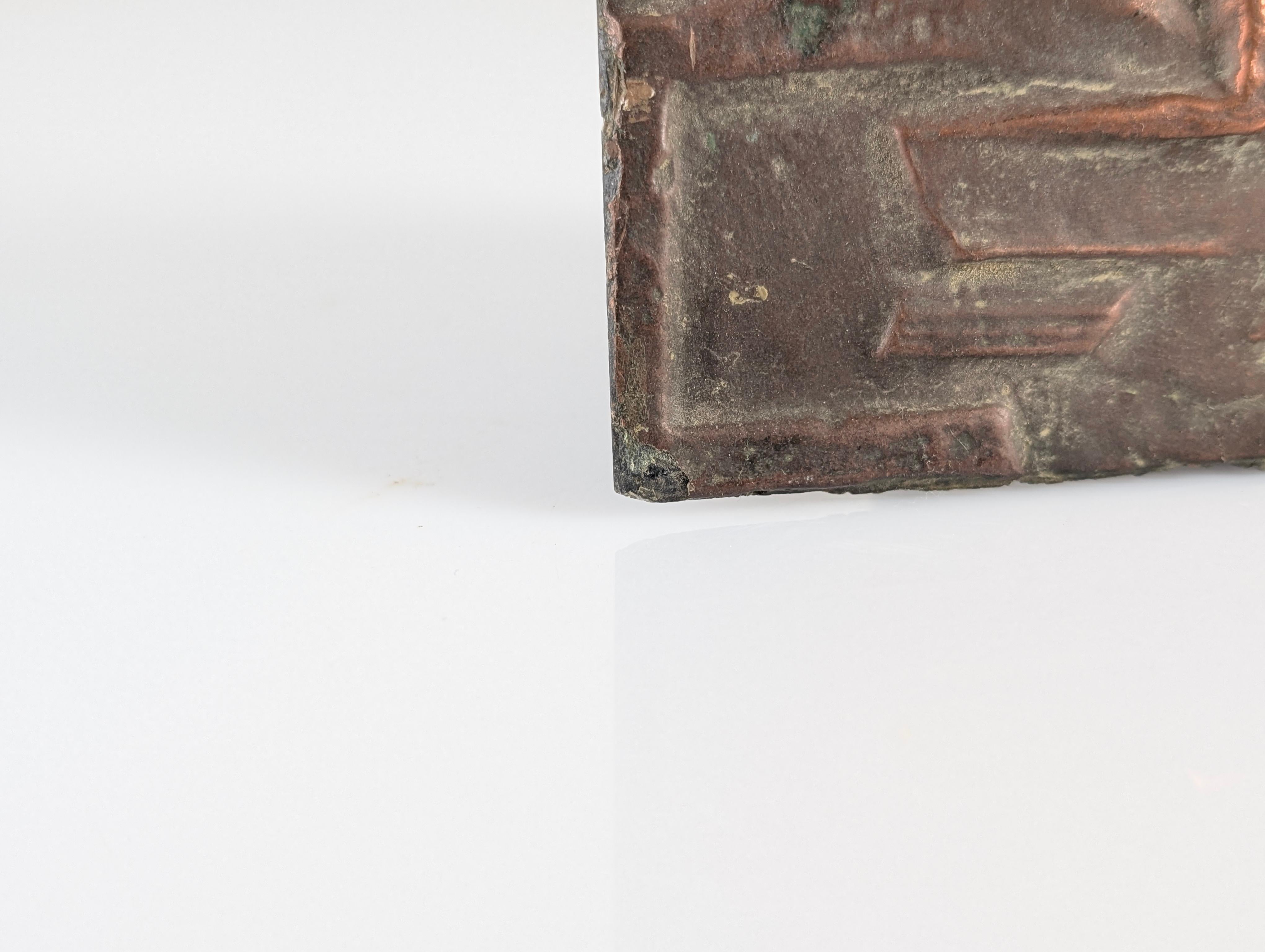 Mid-20th Century Brutalist Fiberglass Relief Wall Plaque, 1960s For Sale