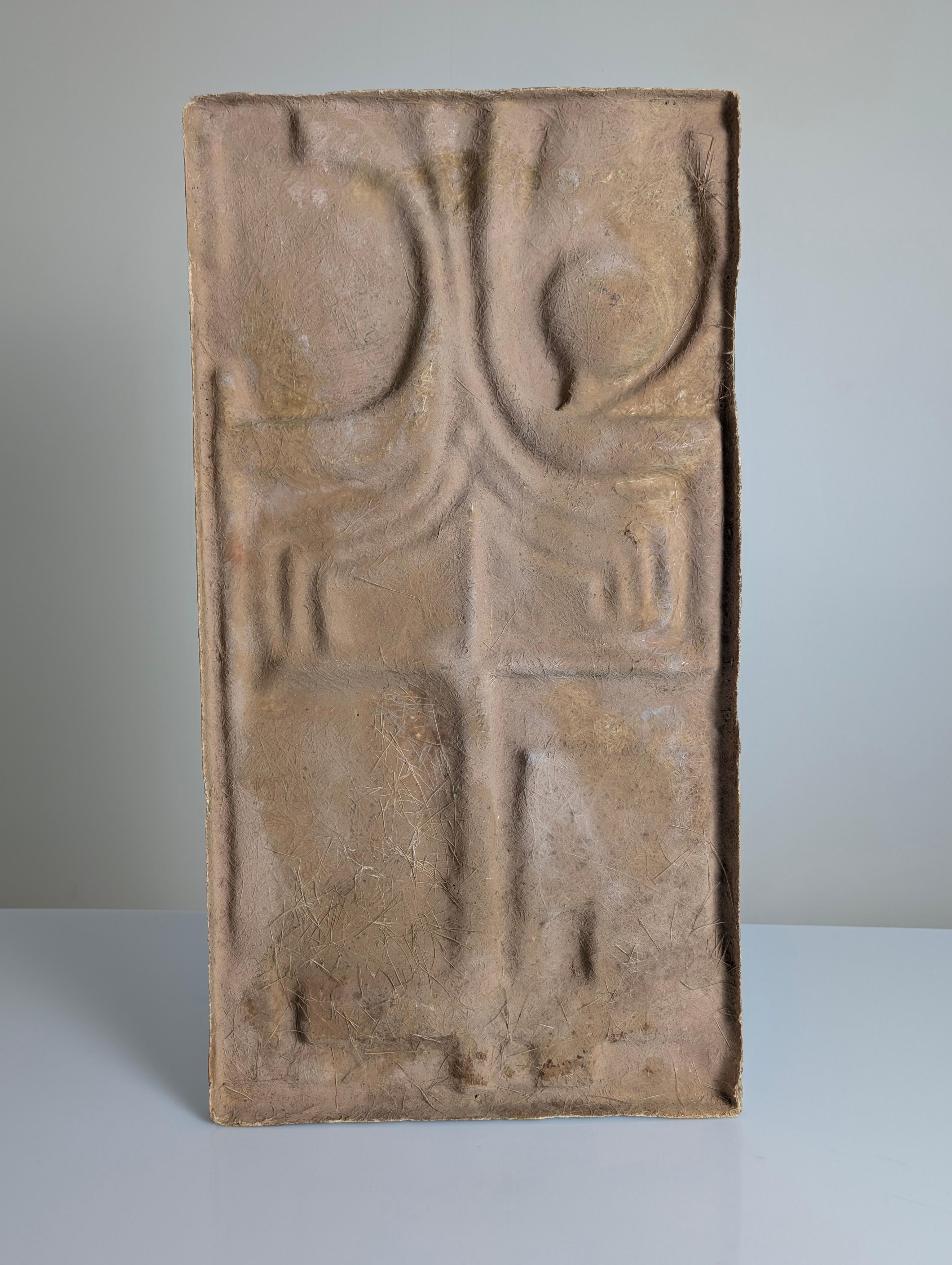 Brutalistische Wandtafel aus Glasfaserrelief, 1960er Jahre im Angebot 1