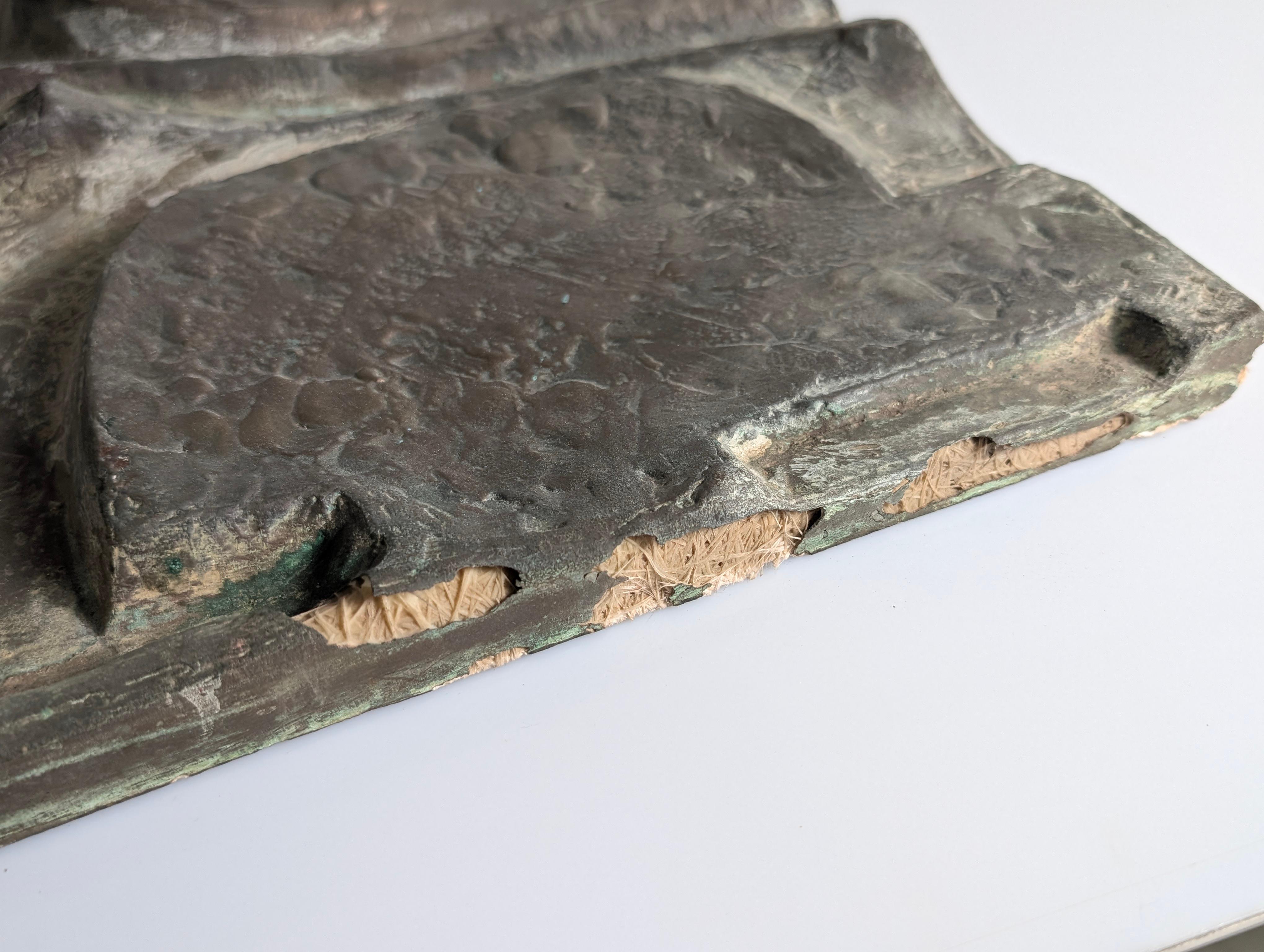 Brutalistische Wandtafel aus Glasfaserrelief, 1960er Jahre im Angebot 2