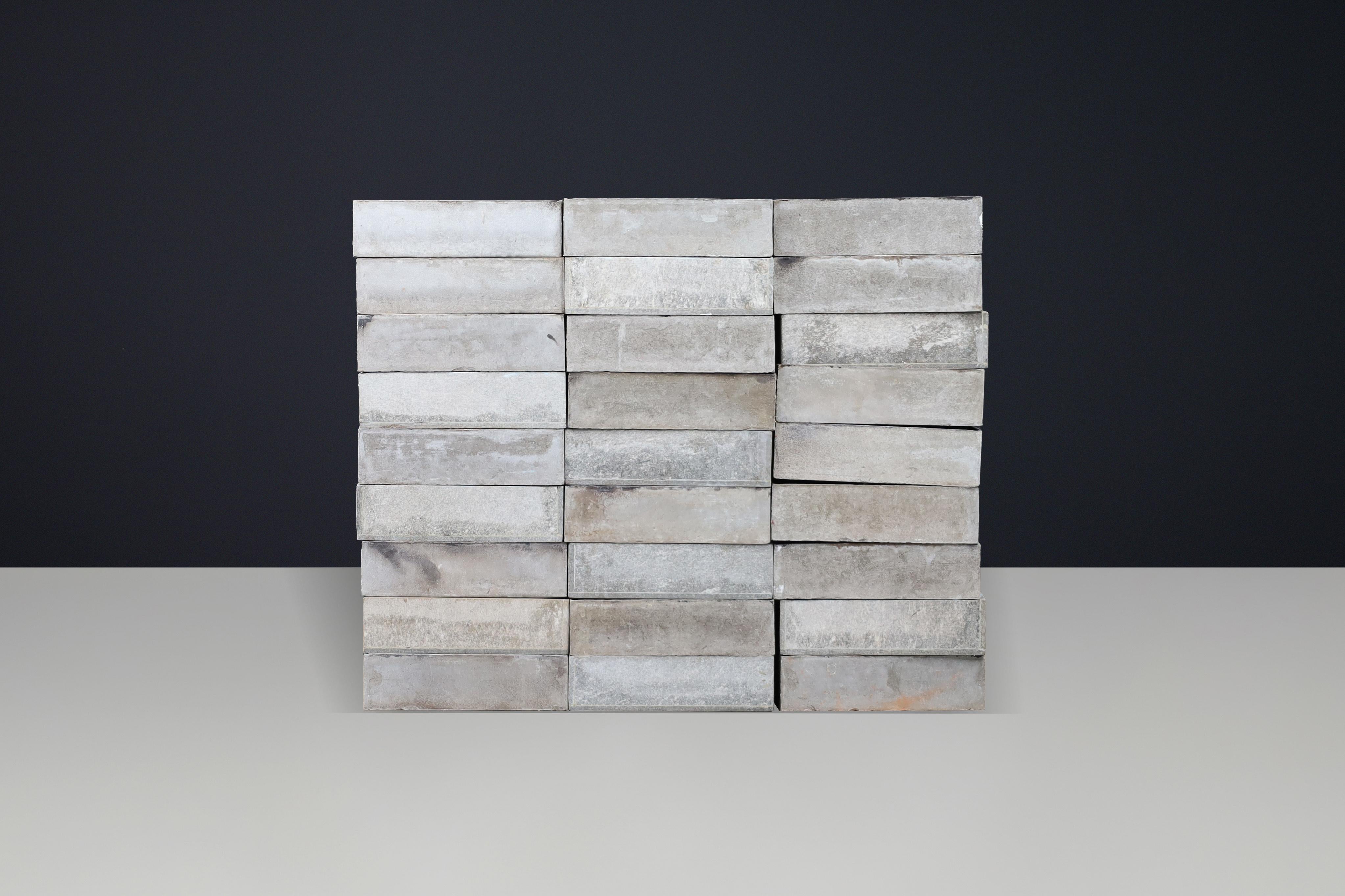 Jardinières carrées brutalistes en fibres-ciment, Suisse, années 1970, style Willy Guhl en vente 5