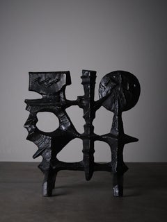 Brutalist fire screen by Olle Hermansson for Husqvarna, Sweden, 1960s