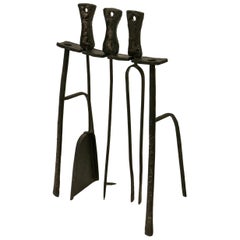 Brutalist Fireplace Tool Set