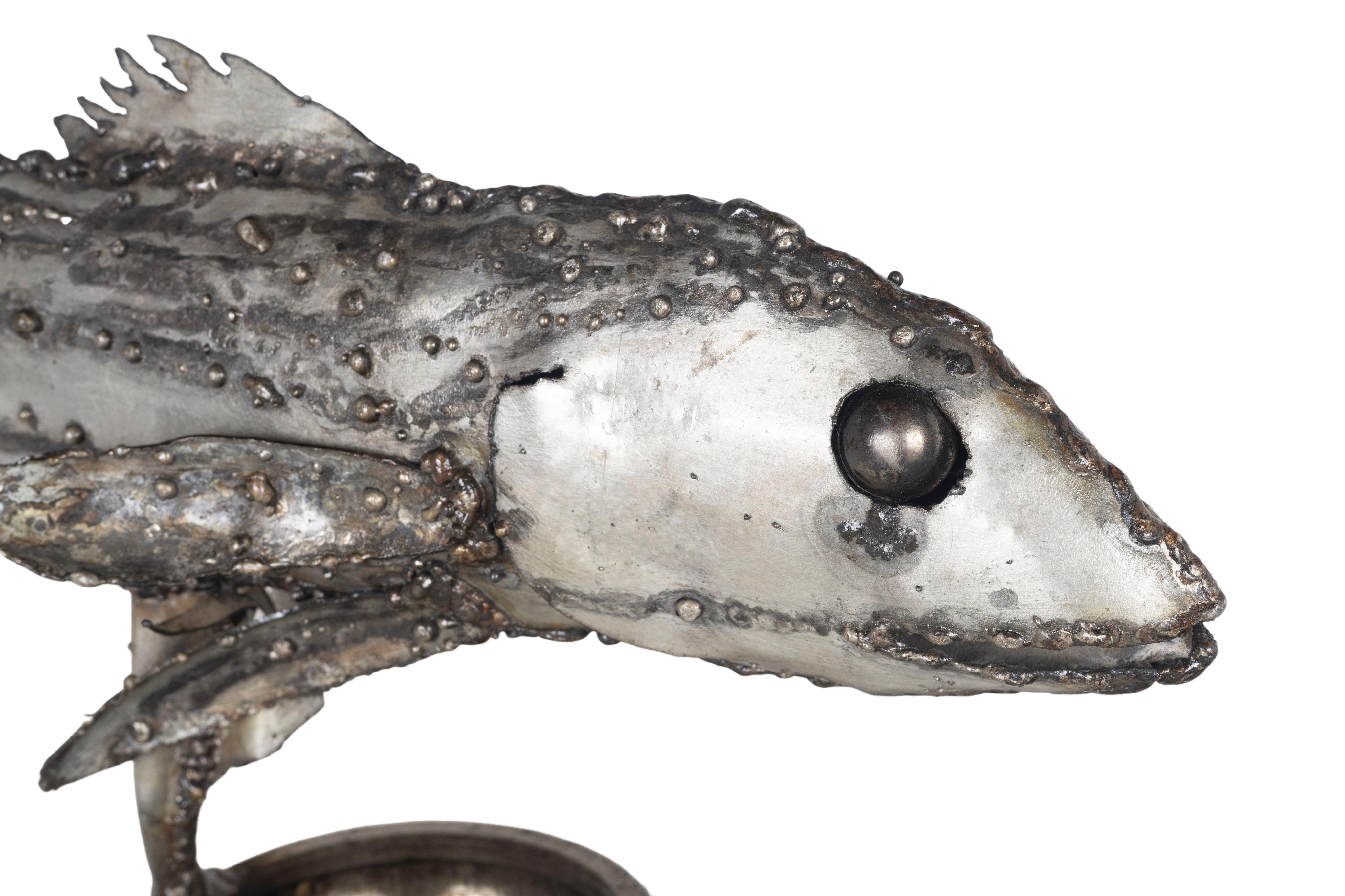 Brutalist Fish Sculpture siglo XX en venta