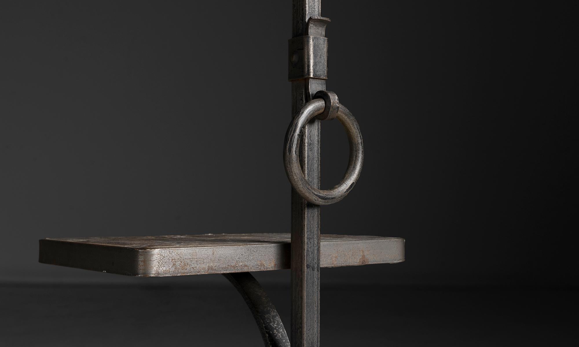 Brutalist Floor Lamp by Jean Pierre Ryckaert, France circa 1960 In Good Condition In Culver City, CA