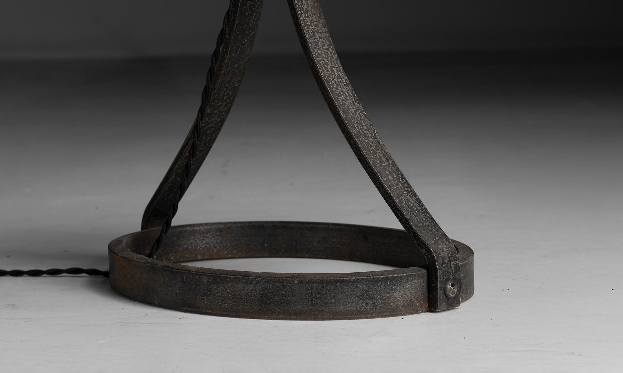 Mid-20th Century Brutalist Floor Lamp by Jean Pierre Ryckaert, France circa 1960