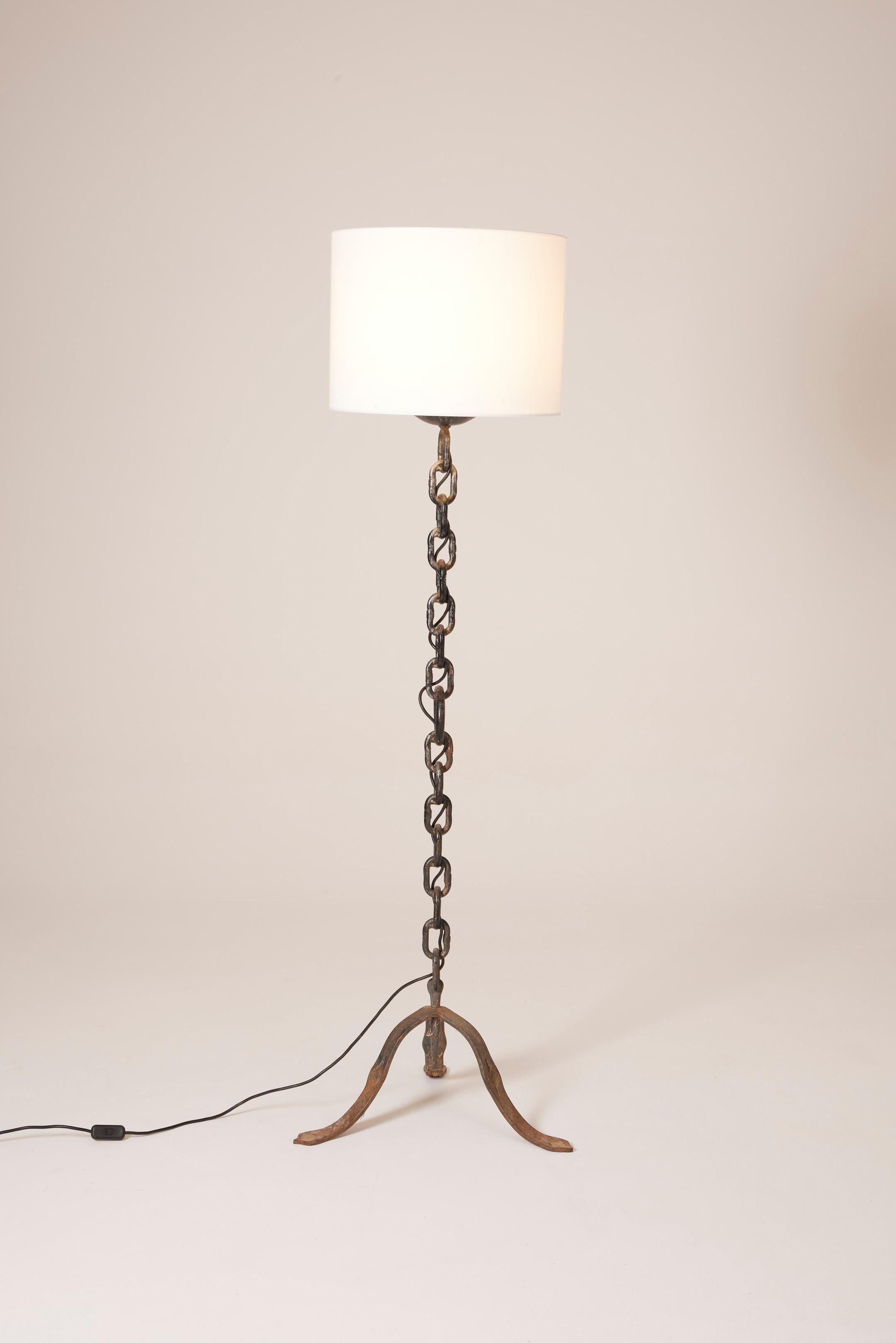 Brutalist floor lamp In Good Condition In PARIS, FR