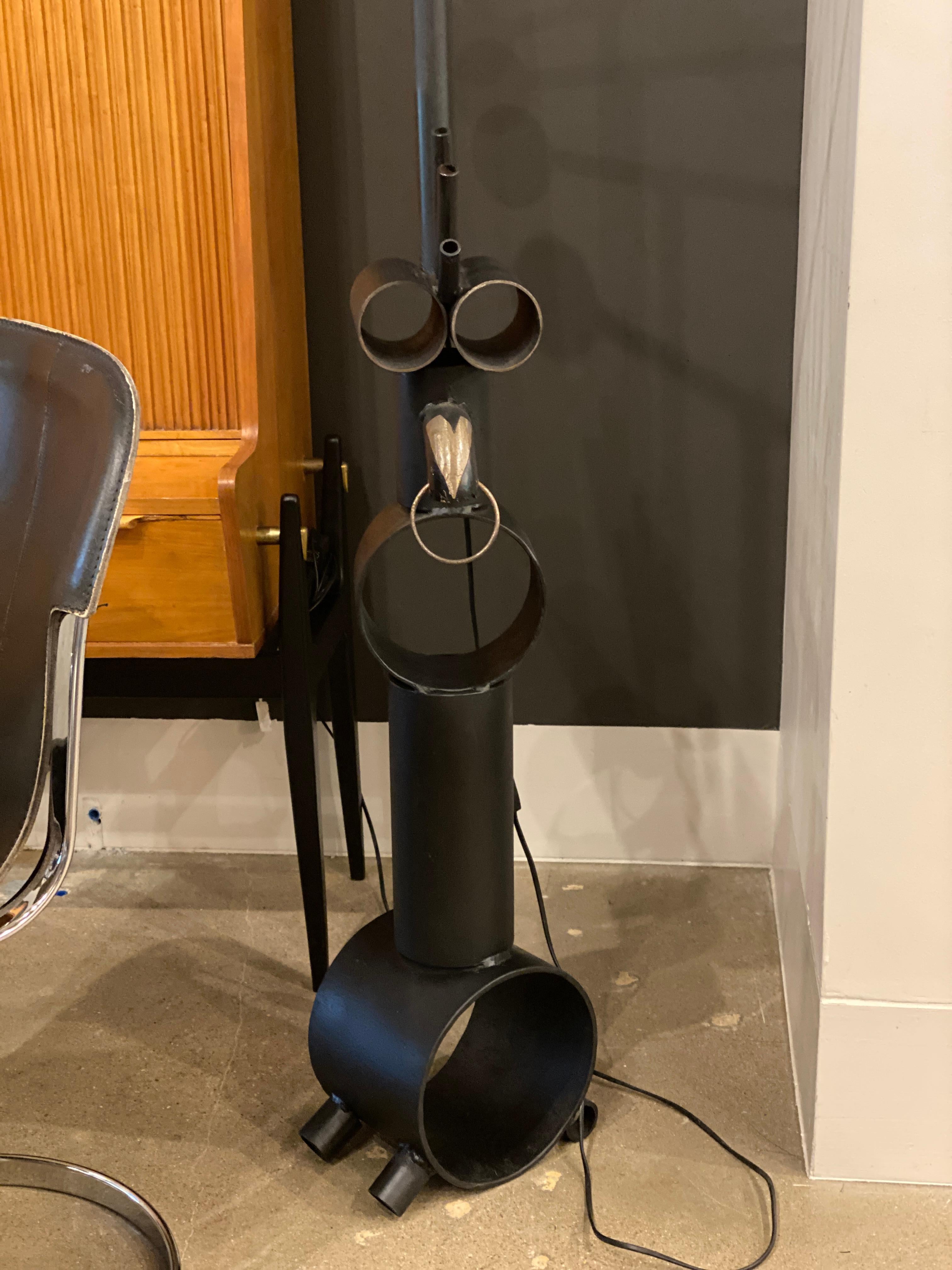 Brutalist Floor Lamp, France, 1970's For Sale 2