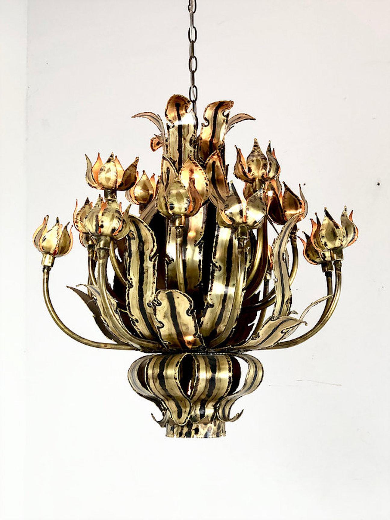 flower bud chandelier