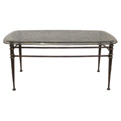 brutalist forged table in the style of Lothar Klute