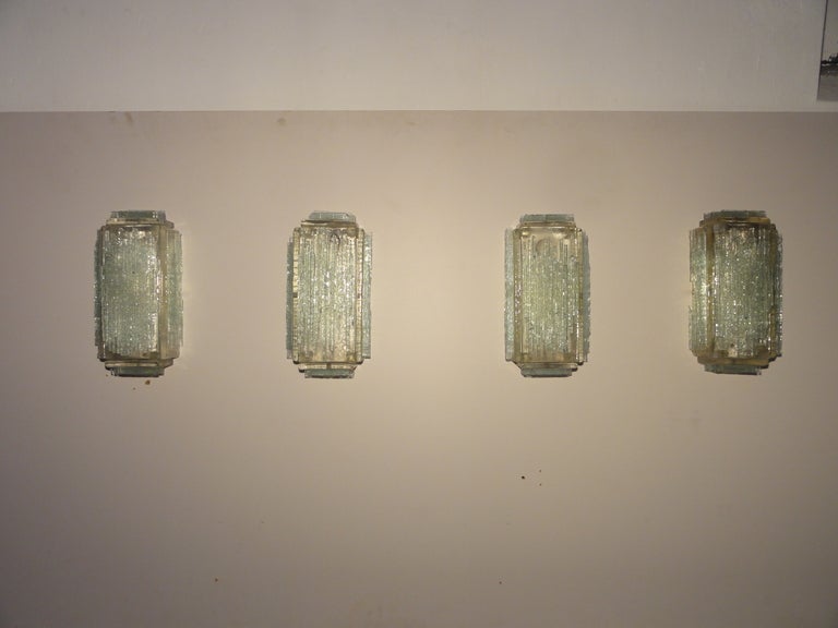 Brutalist Form Crystal Appliques Designed by Poliarte, Verona for Hotel 2