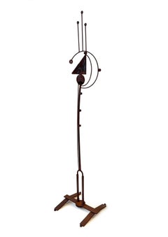 Brutalist Free Standing Abstract Steel Sculpture