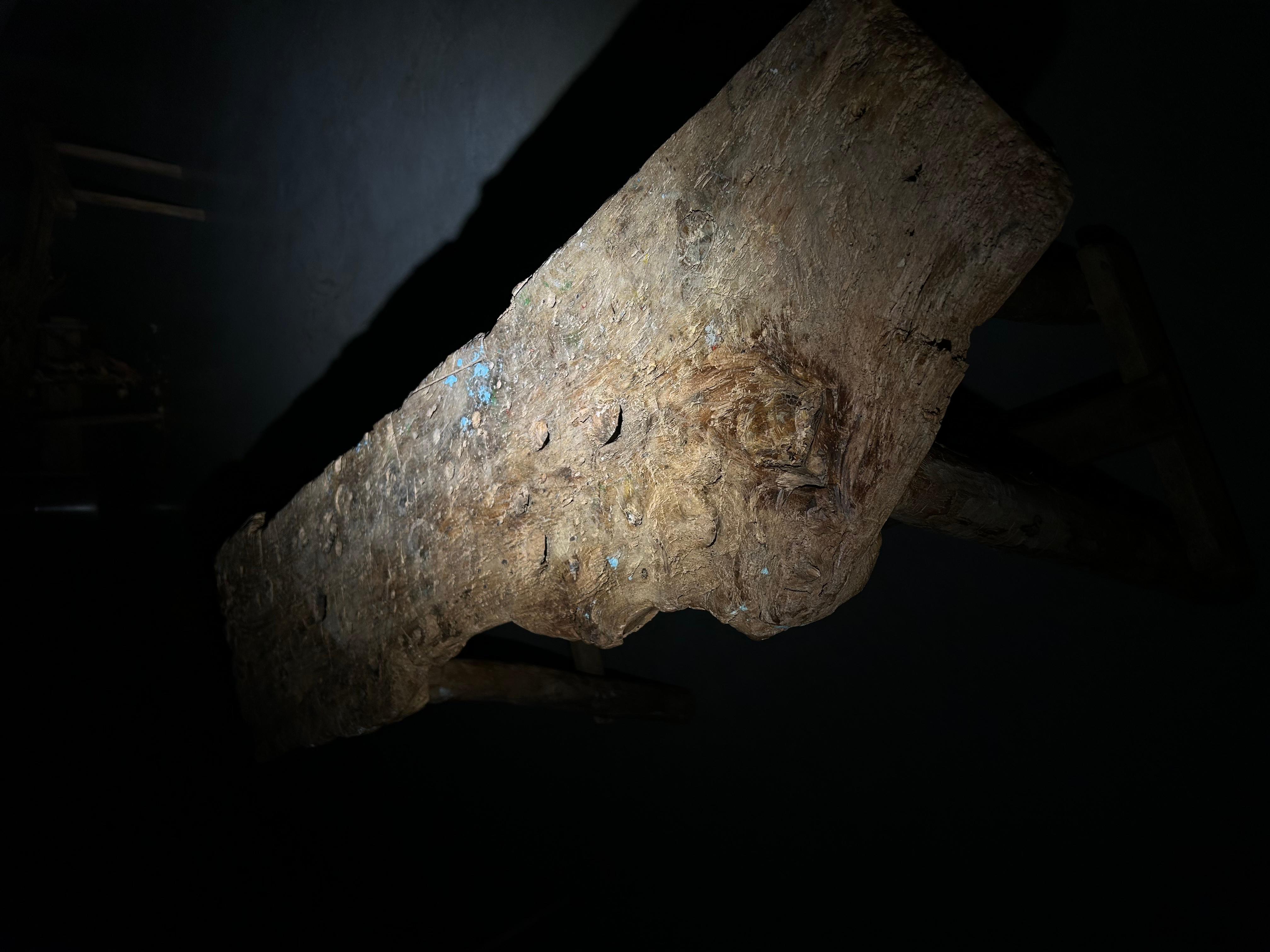 Legno Console francese brutalista in vendita