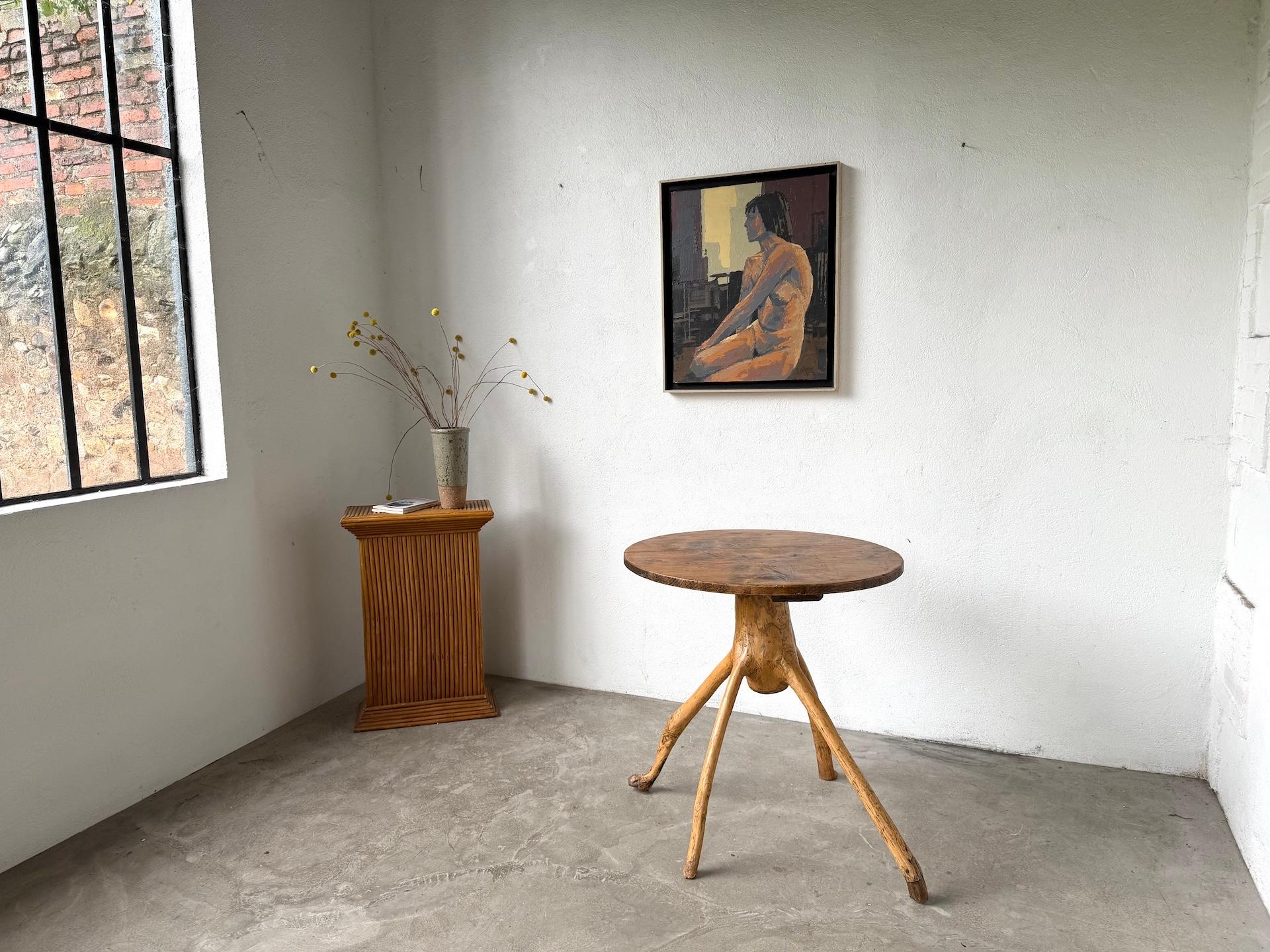 Table d'art populaire français brutaliste, années 1950. en vente 3